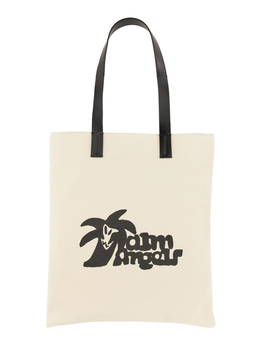Palm Angels Men Cotton Canvas Shopping Bag PALM ANGELS
