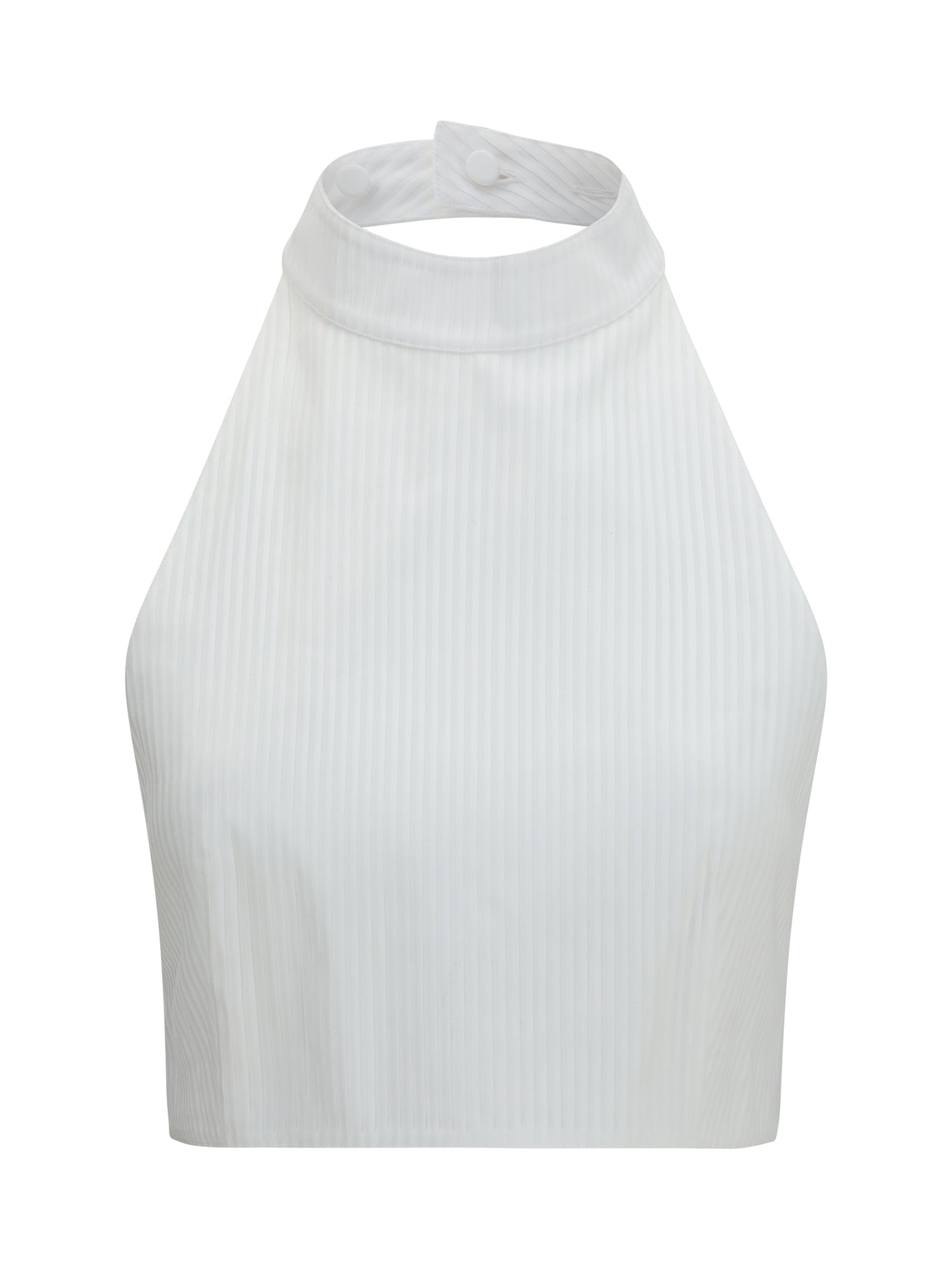 Alaïa Women Cotton Poplin Plastron Top ALAIA
