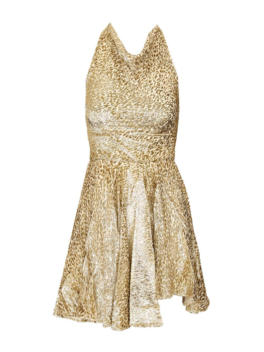 Self-Portrait Women Coupe Gold Thread Mini Dress SELF-PORTRAIT