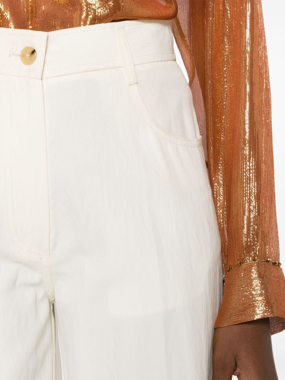 Forte_Forte Women Viscose And Cotton Twill Trousers FORTE FORTE