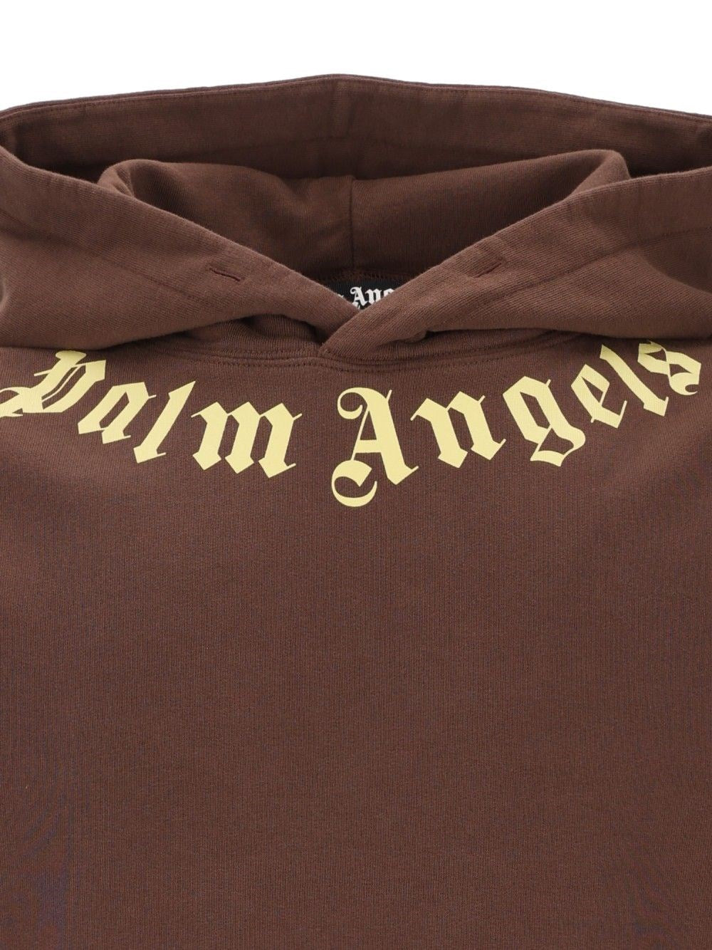 Palm Angels Men Neck Logo Hoodie PALM ANGELS