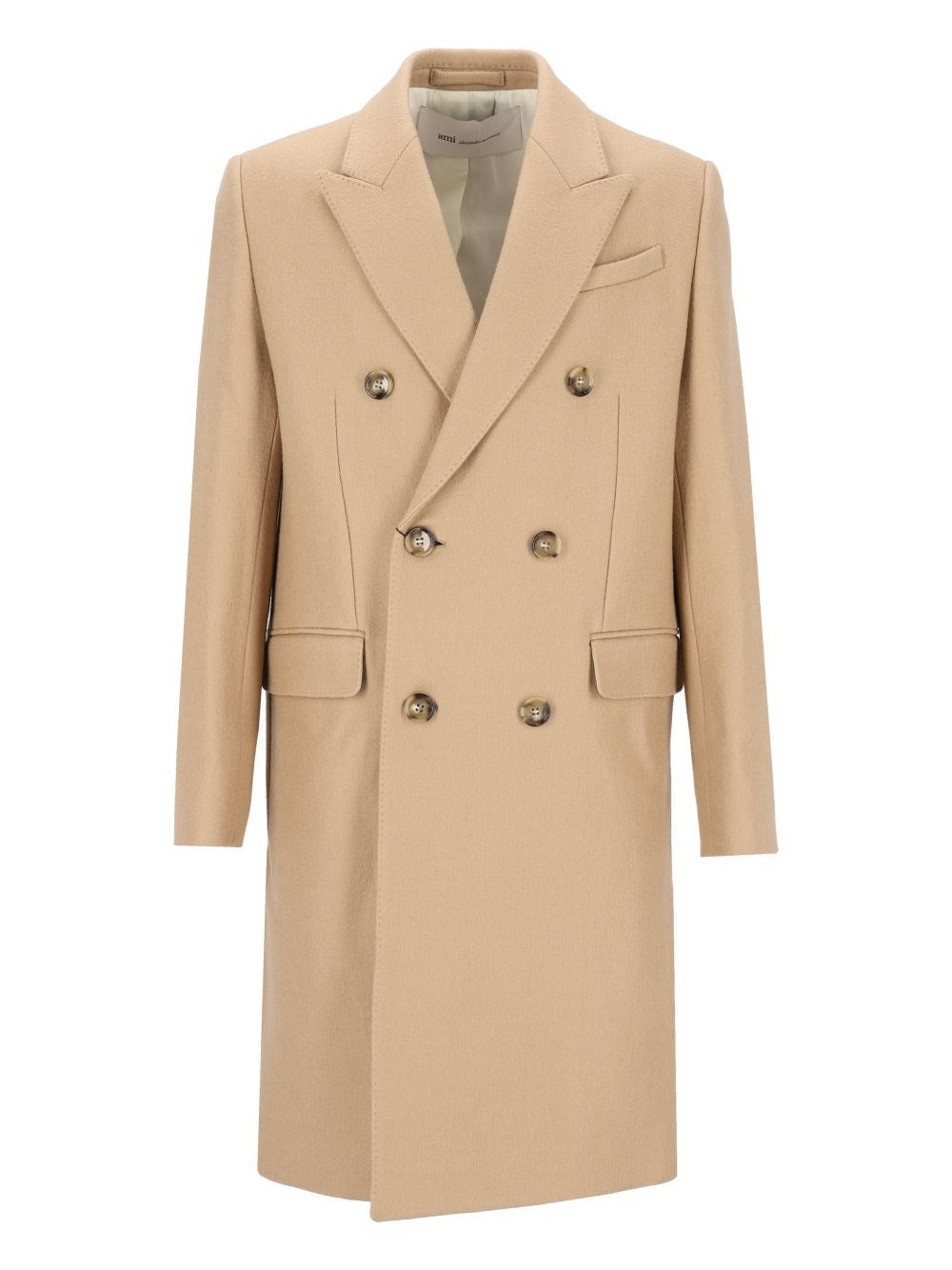 Ami Men Double-Breasted Wool Coat AMI PARIS