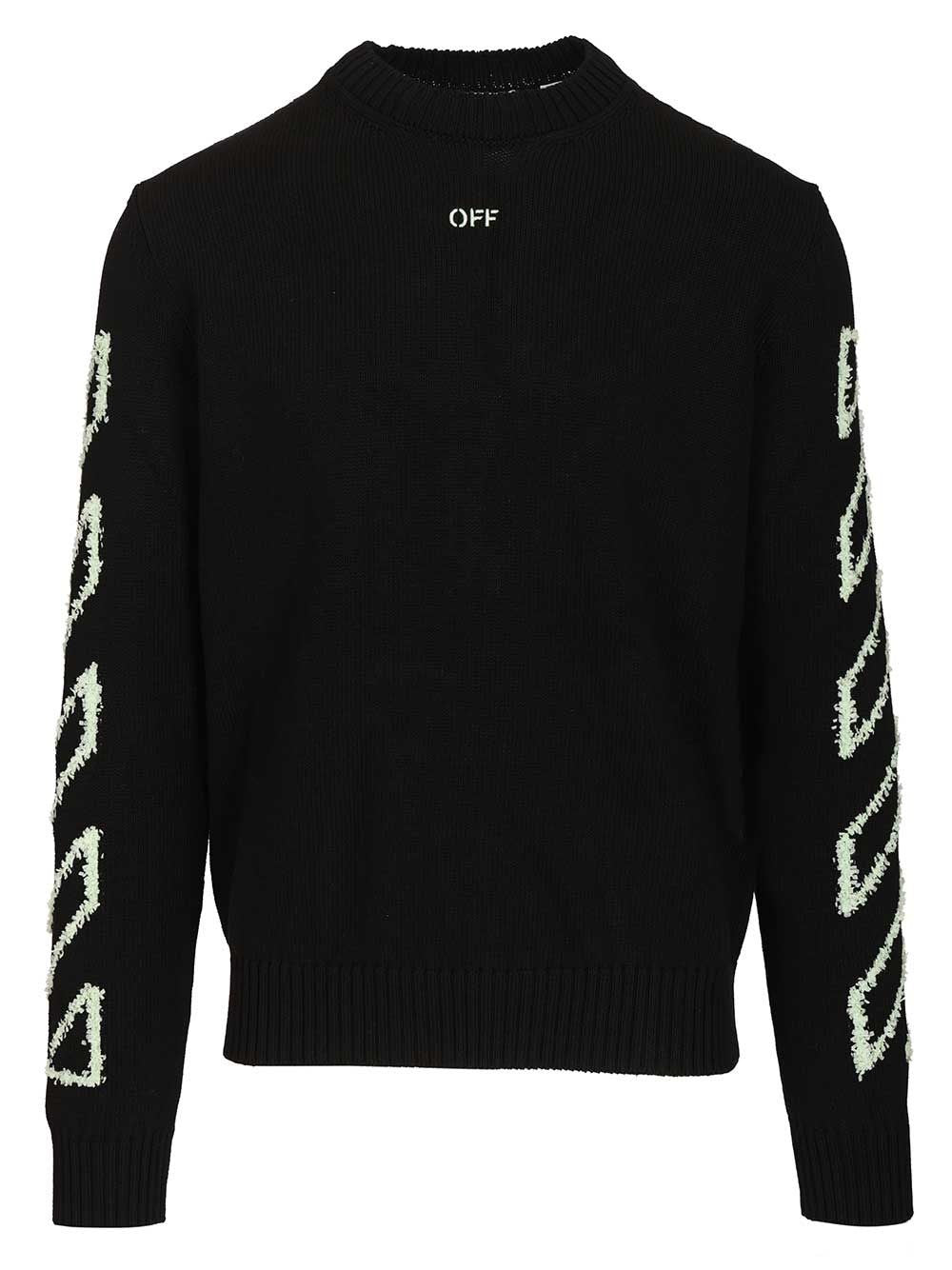 Off-White Men Arrow Embroidery Sweater OFF-WHITE