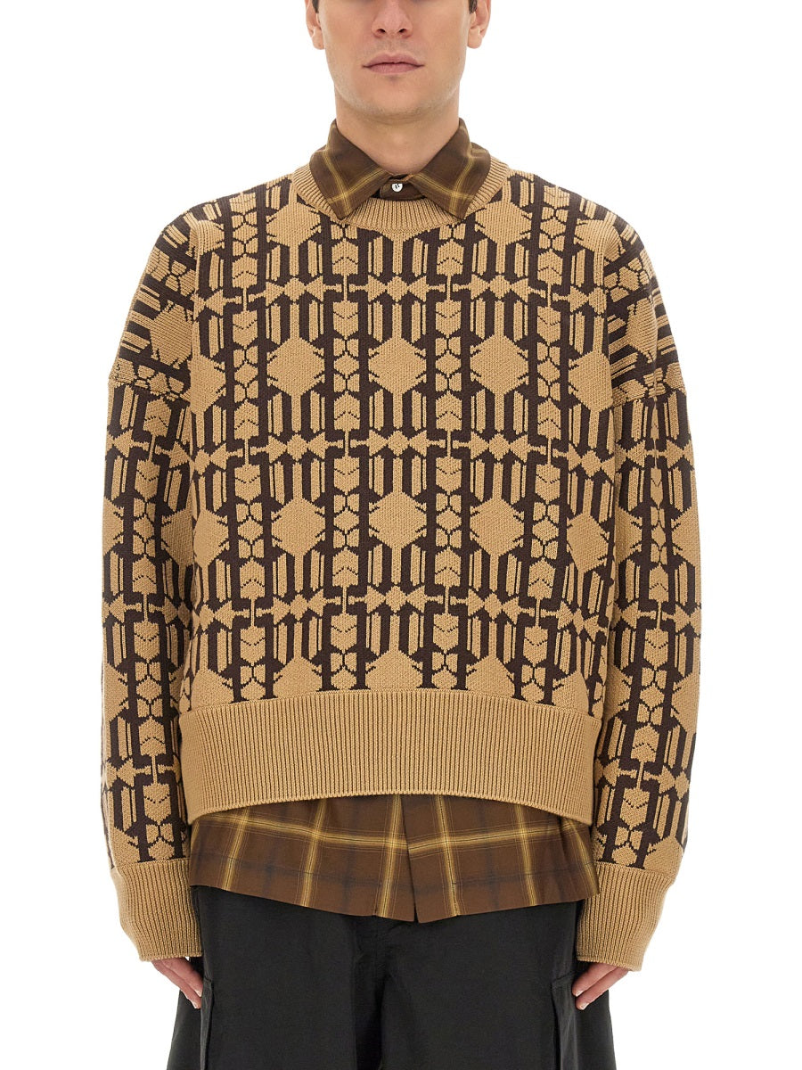 Palm Angels Men Jacquard Sweater PALM ANGELS