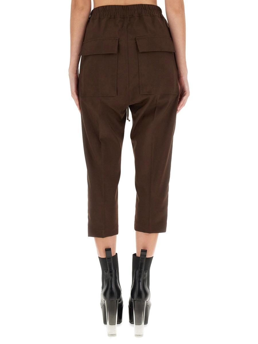 Rick Owens Women Drawstring Astaires Cropped Pants RICK OWENS
