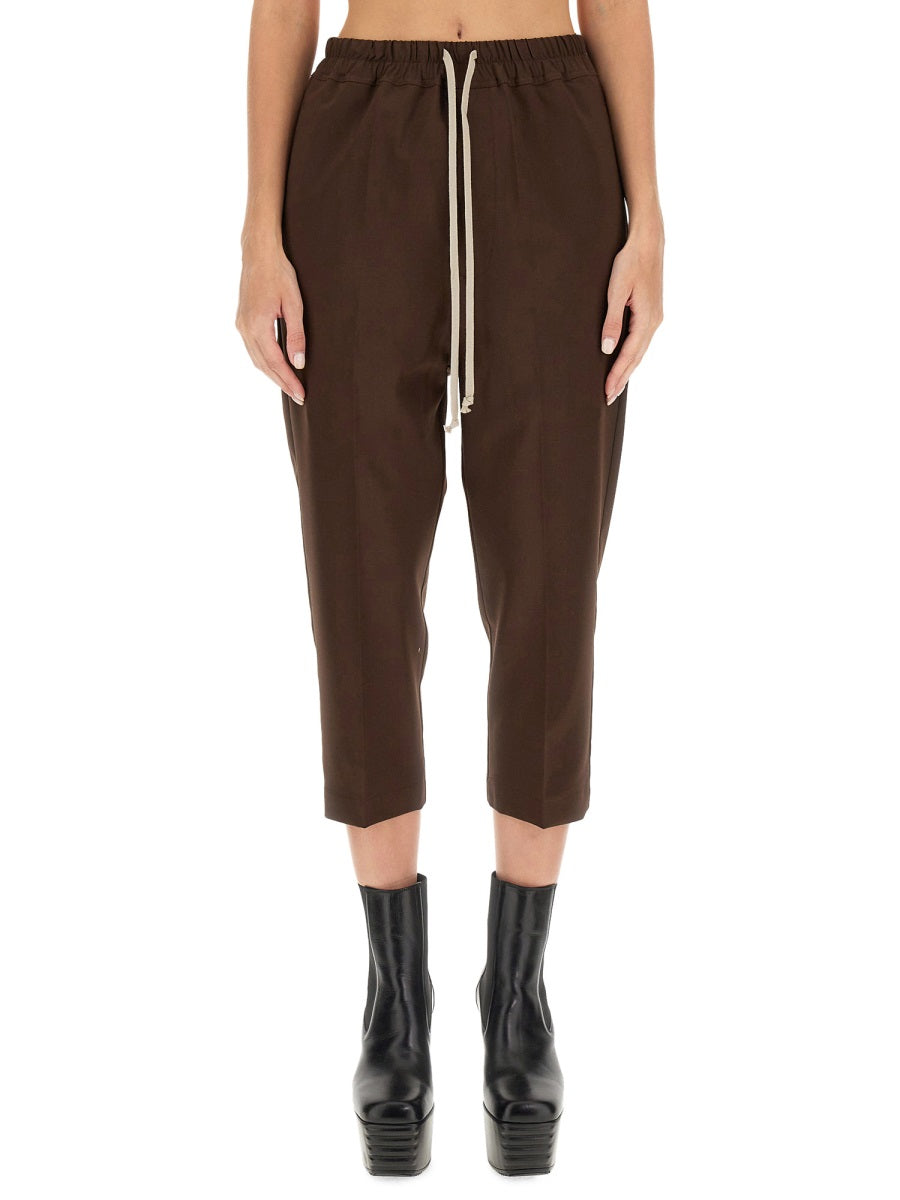 Rick Owens Women Drawstring Astaires Cropped Pants RICK OWENS