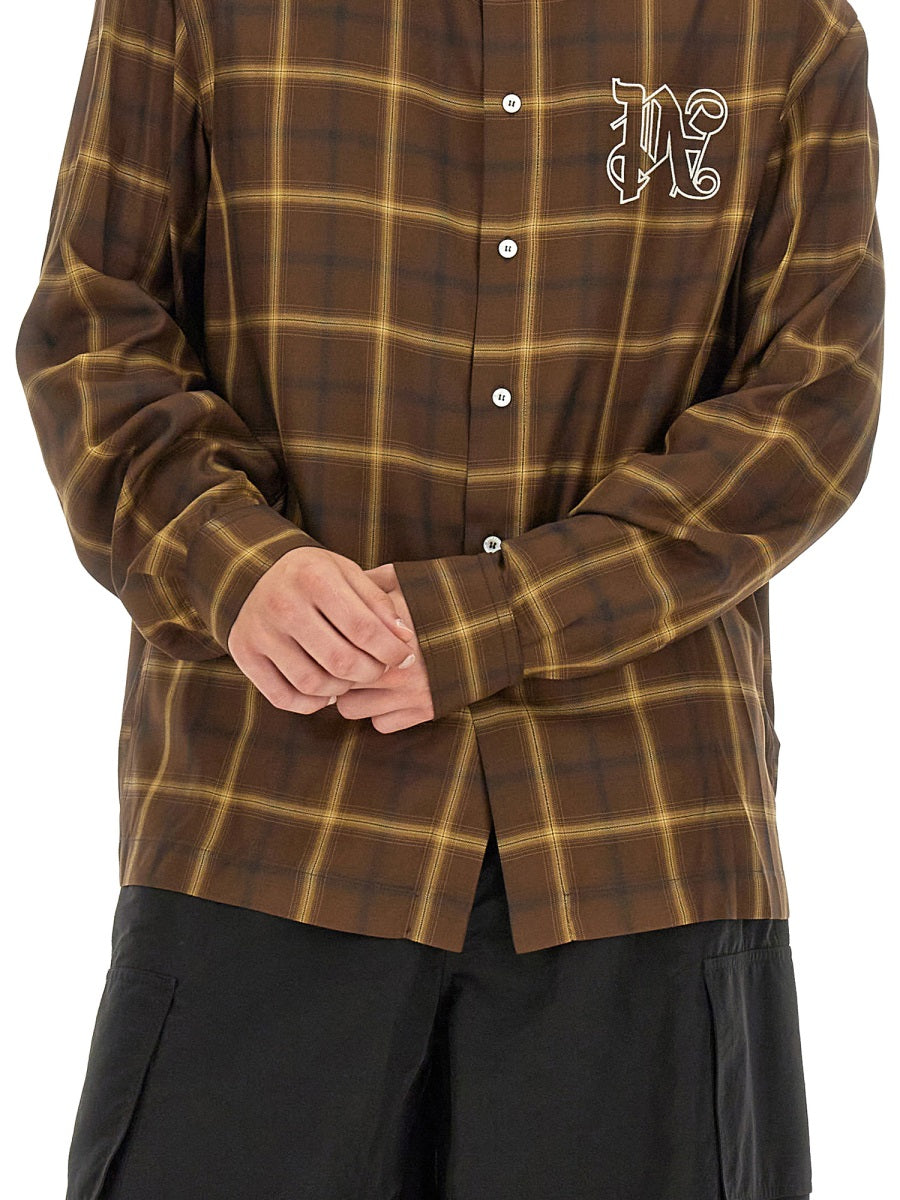 Palm Angels Men Monogram Shirt PALM ANGELS