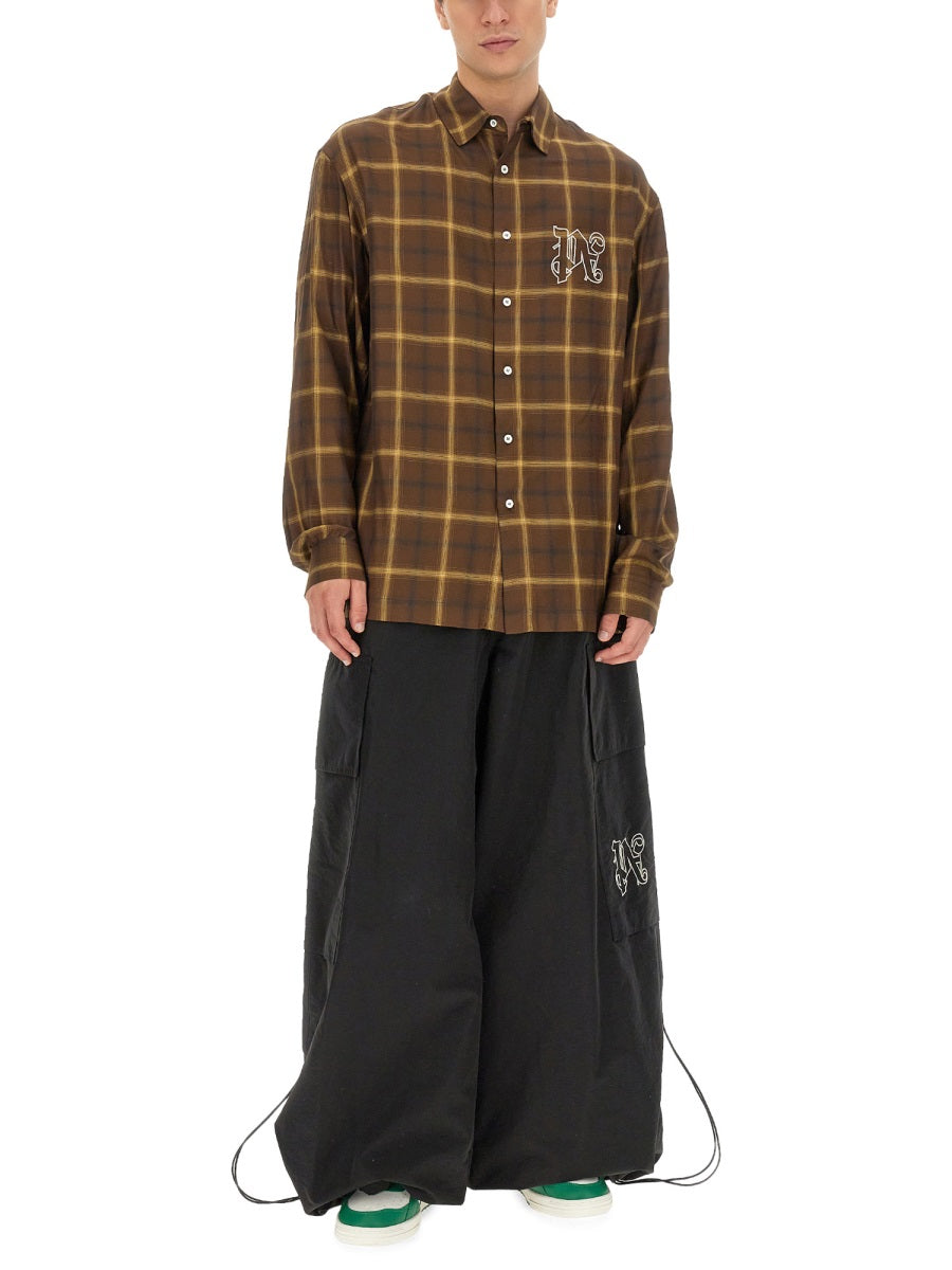Palm Angels Men Monogram Shirt PALM ANGELS