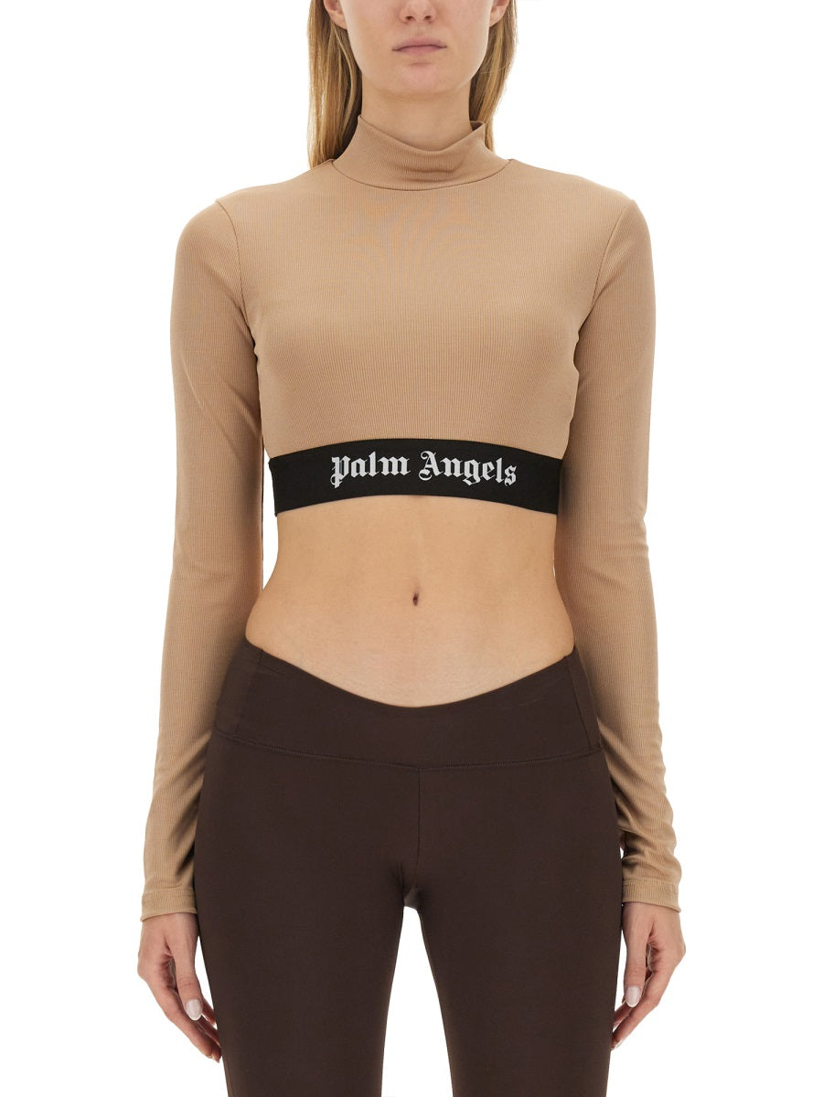 Palm Angels Women Cropped Top With Logo PALM ANGELS