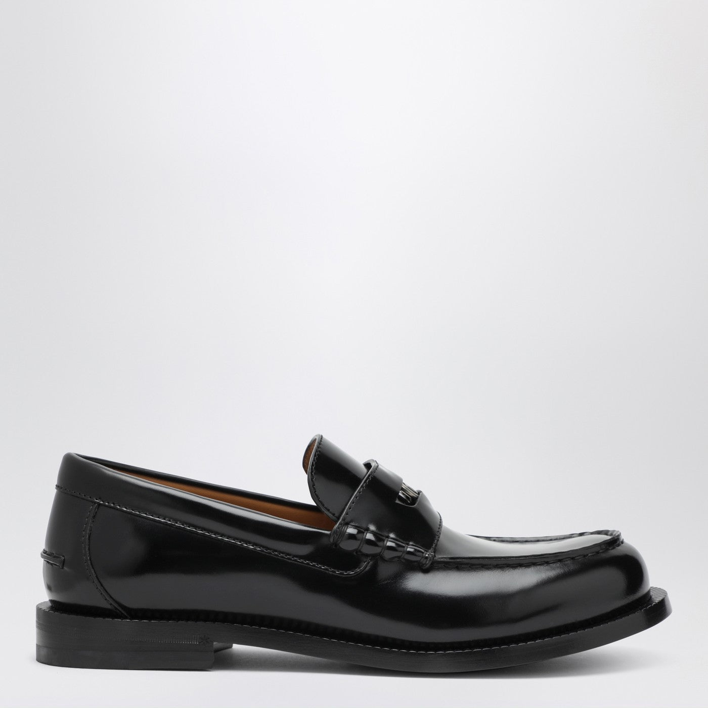 Gucci Black Loafer With Removable Gg Detail Men GUCCI