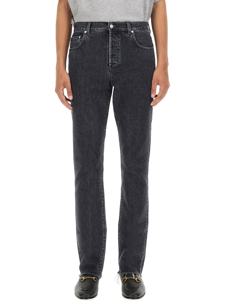 Gucci Men Denim Pants With Label GUCCI