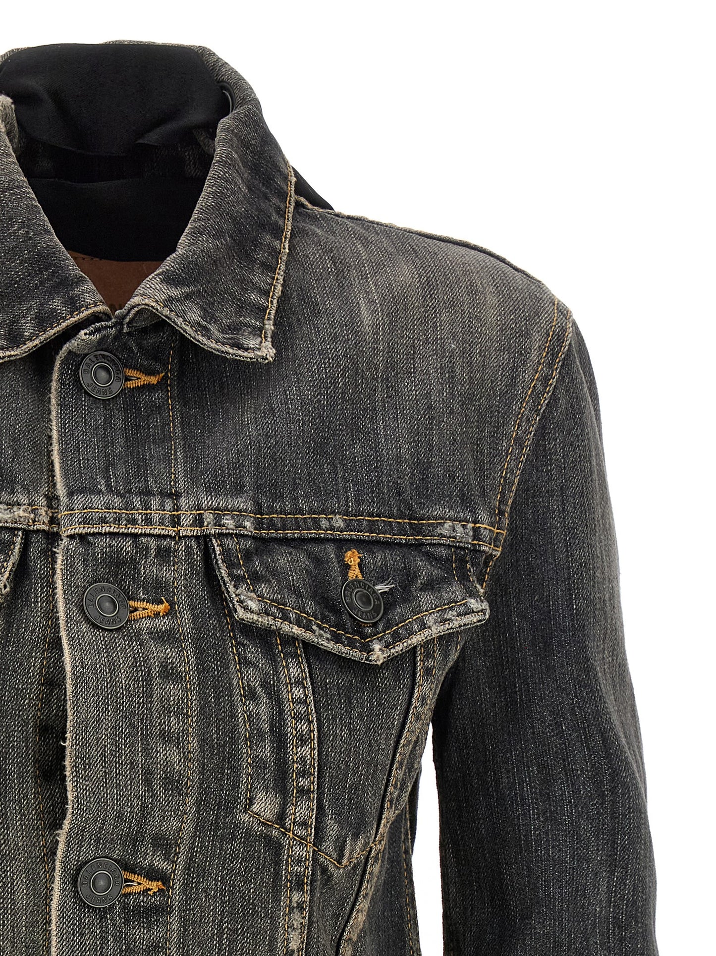 Balenciaga Women 'Lace Up' Denim Jacket BALENCIAGA
