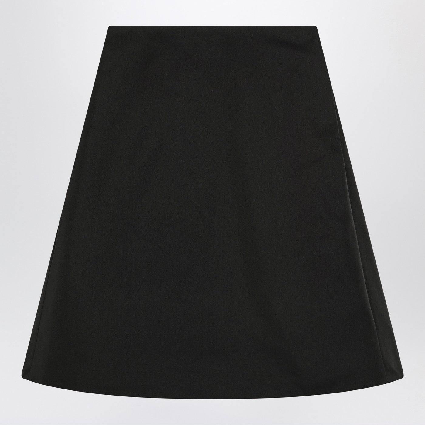 Alexander Mcqueen Flared Black Skirt In Silk Blend Women ALEXANDER MCQUEEN