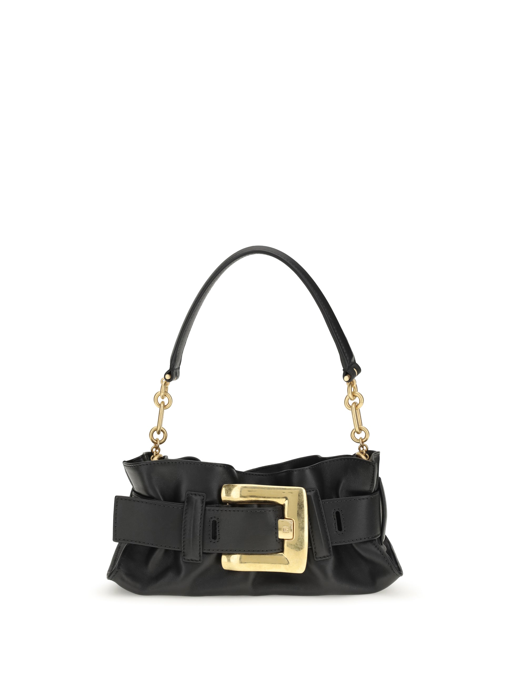 Balmain Women Mini Anthem Bag In Calfskin Leather BALMAIN