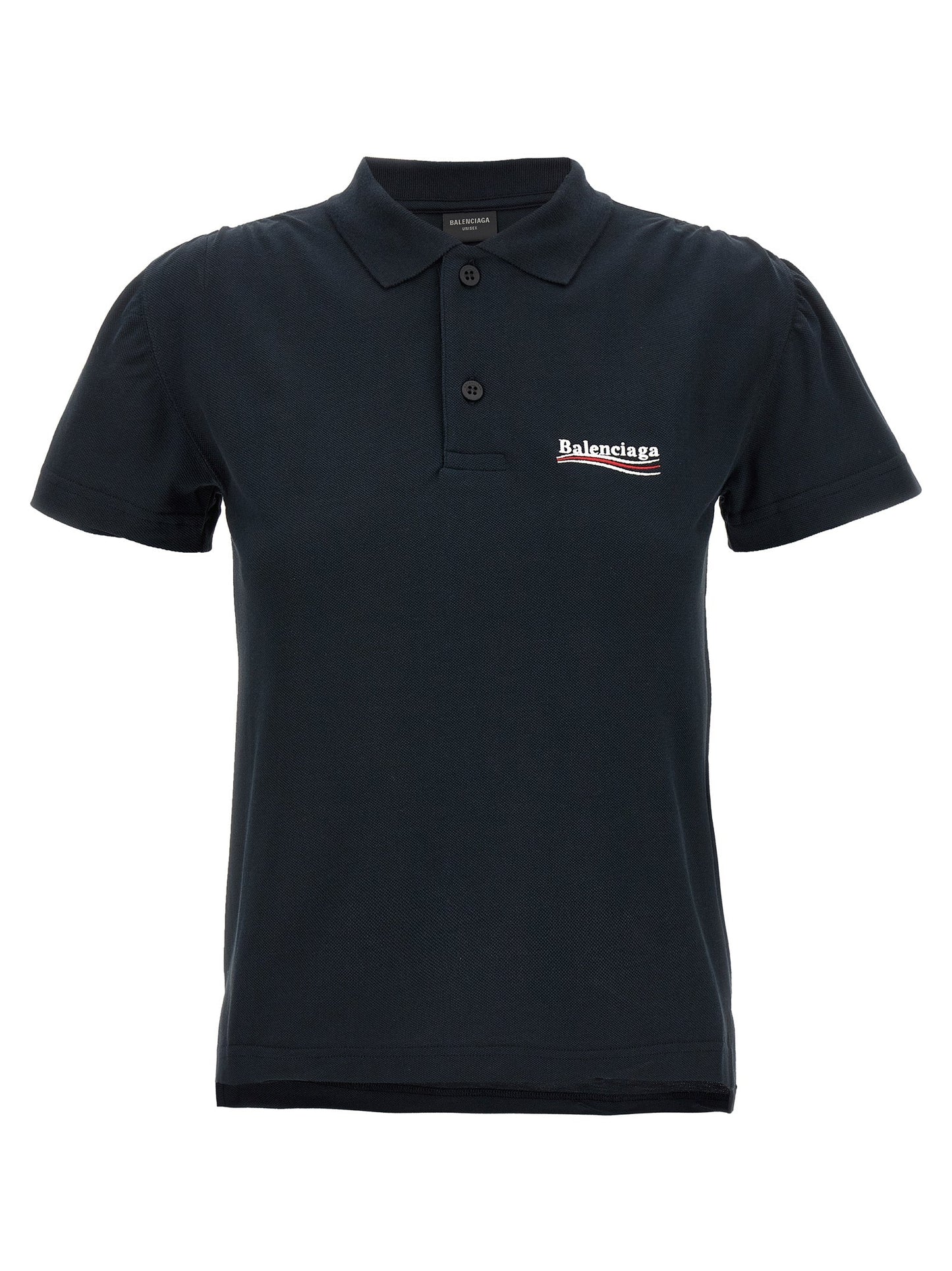 Balenciaga Women Logo Embroidery Polo Shirt BALENCIAGA