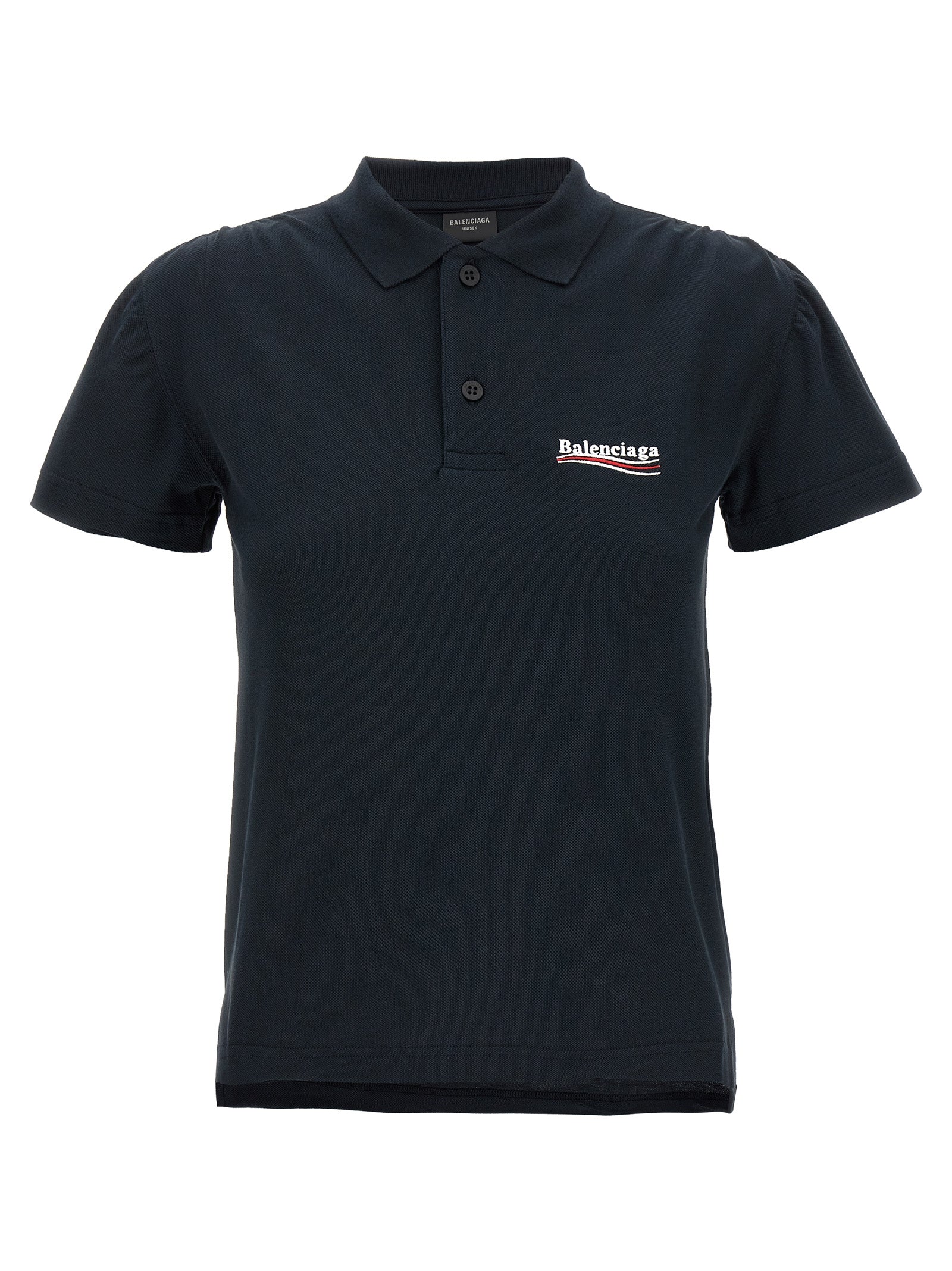 Balenciaga Women Logo Embroidery Polo Shirt BALENCIAGA
