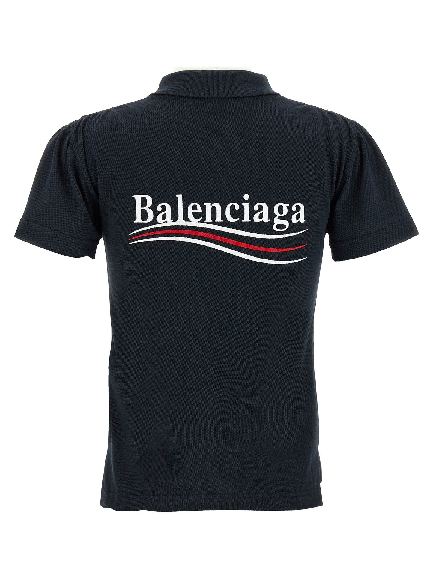 Balenciaga Women Logo Embroidery Polo Shirt BALENCIAGA