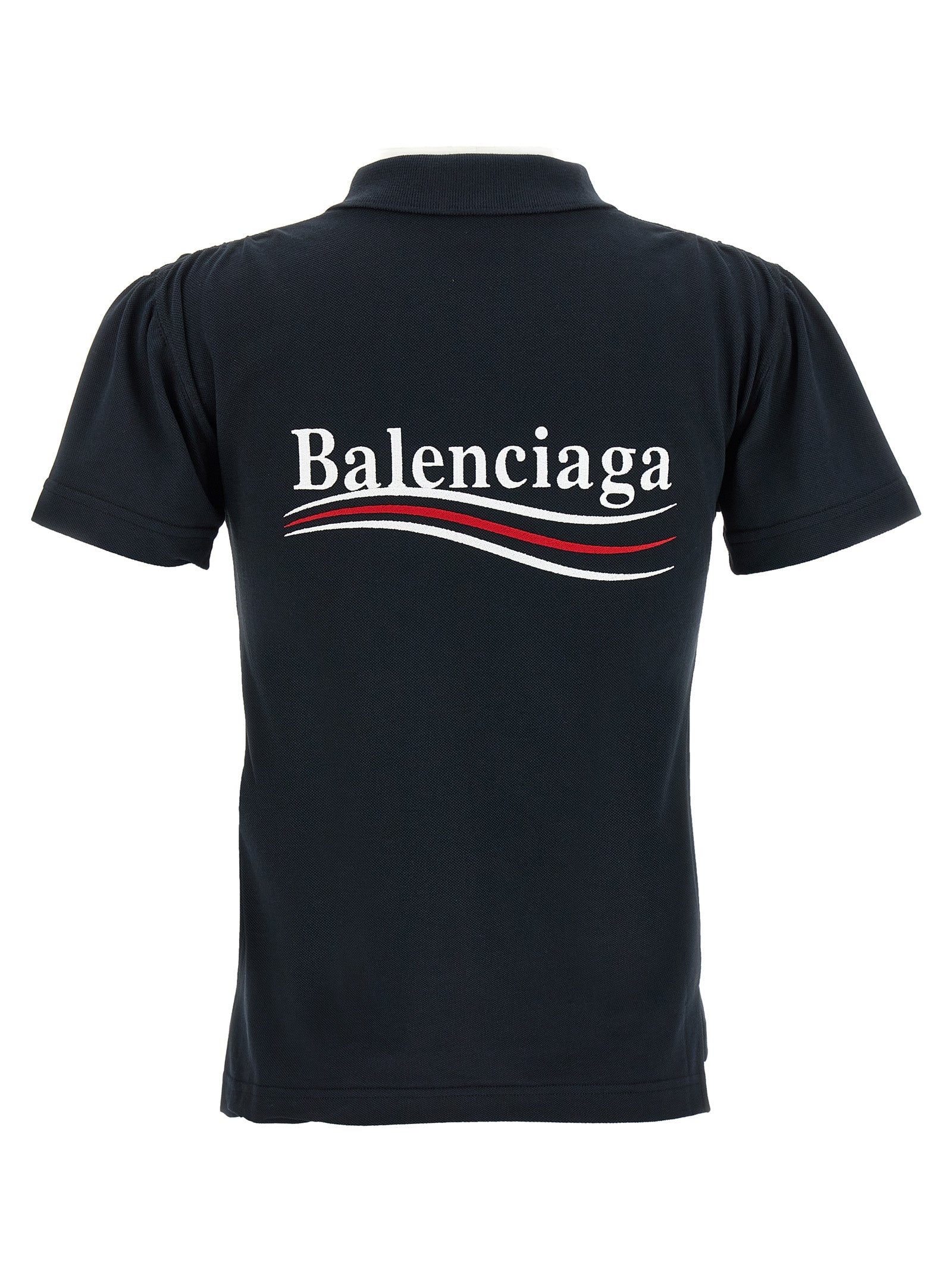 Balenciaga Women Logo Embroidery Polo Shirt BALENCIAGA