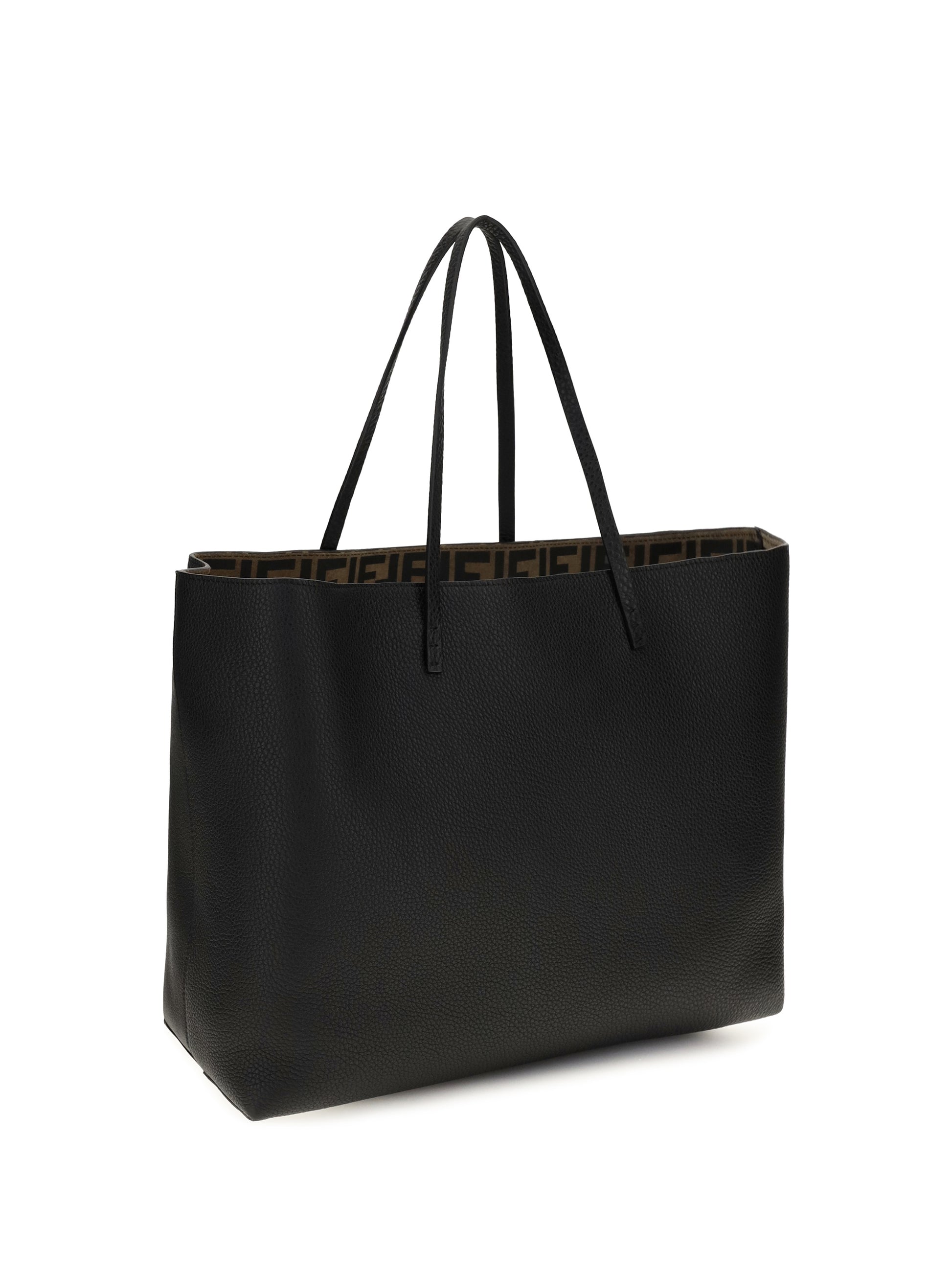 Fendi Women Medium Roll Roman Leather Shopping Bag FENDI