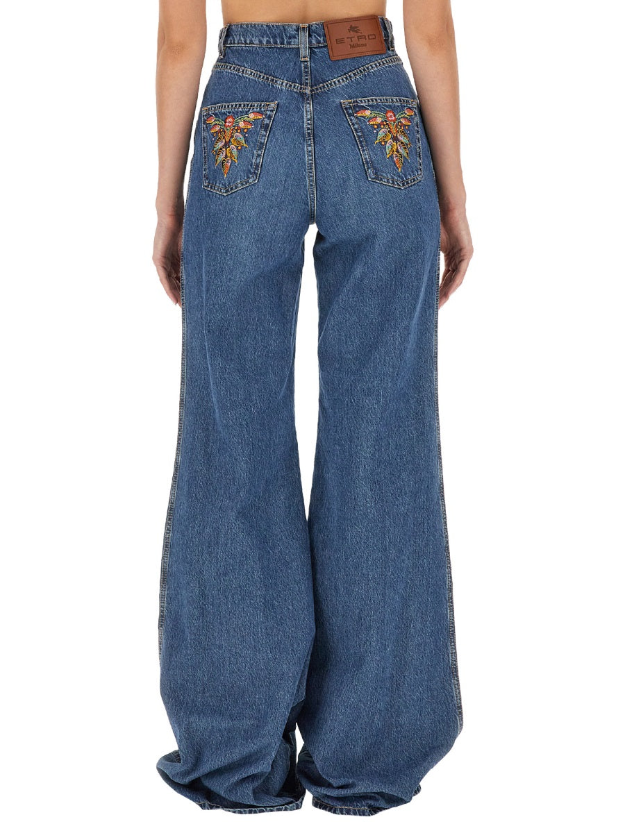 Etro Women Jeans With Foliage Pockets ETRO