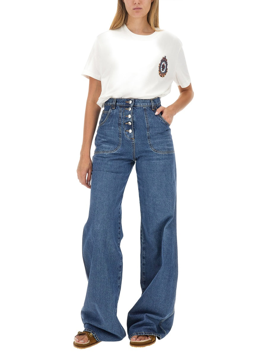 Etro Women Jeans With Foliage Pockets ETRO