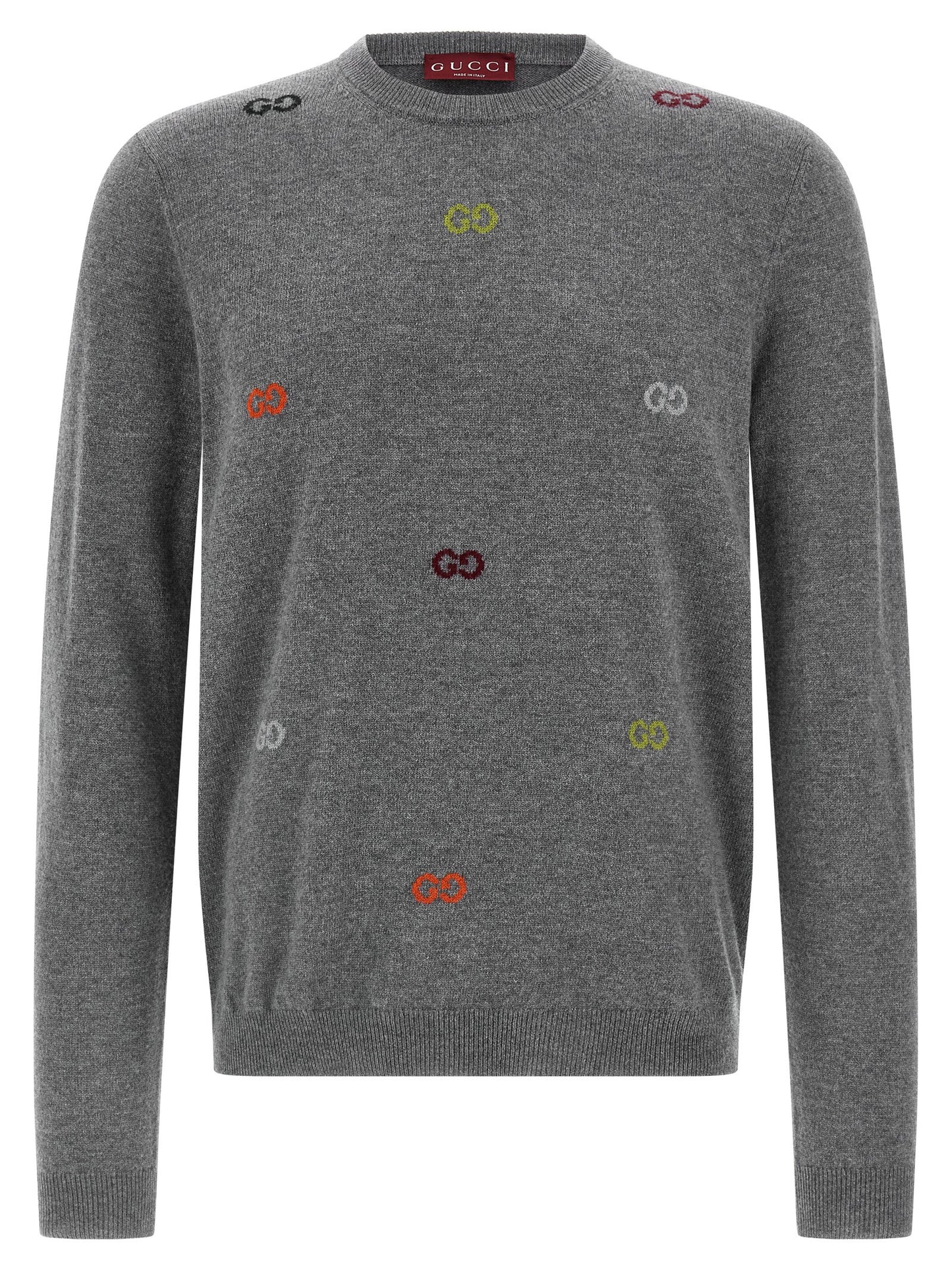 Gucci Men Gg Intarsia Sweater