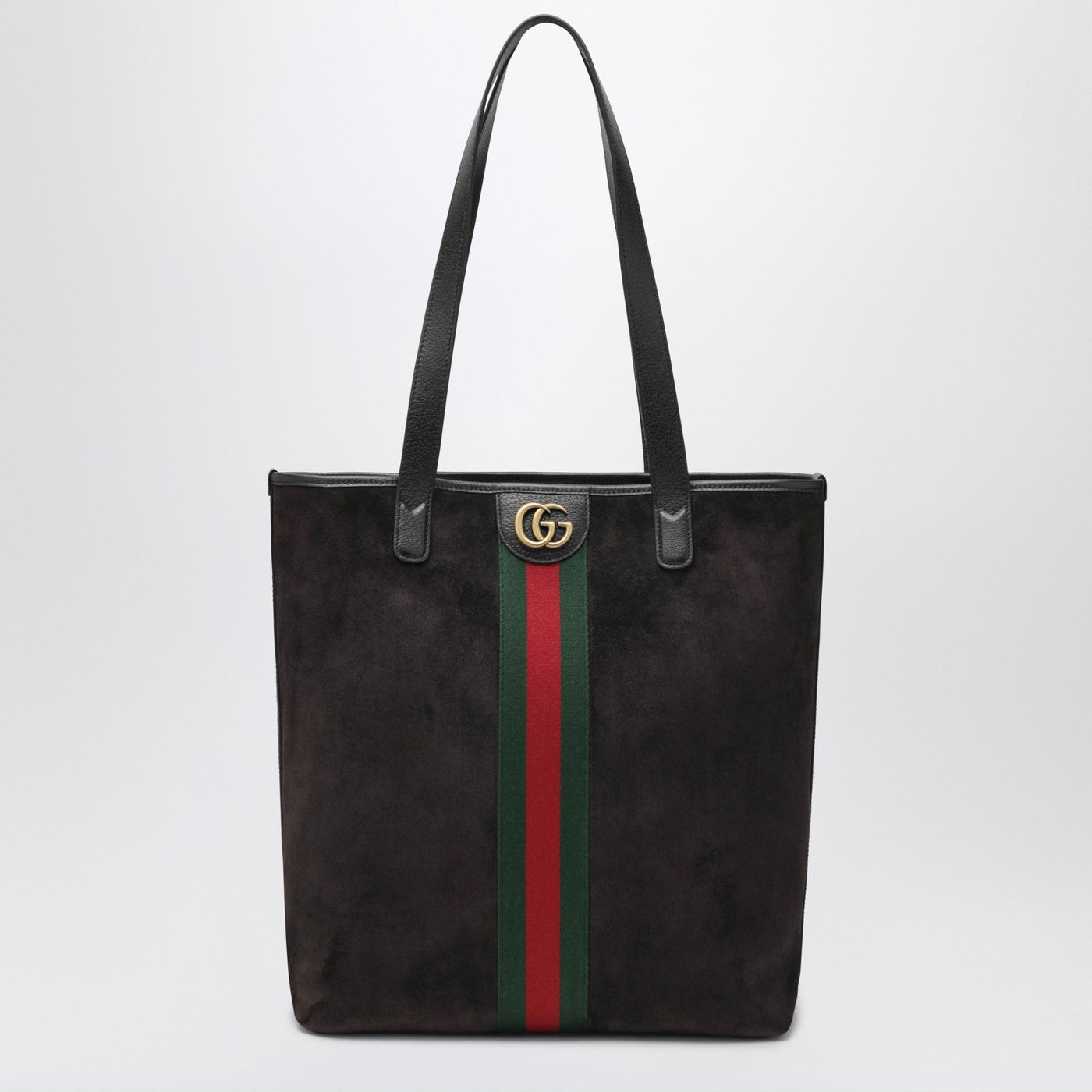 Gucci Medium Ophidia Shopping Bag In Brown Suede Men GUCCI