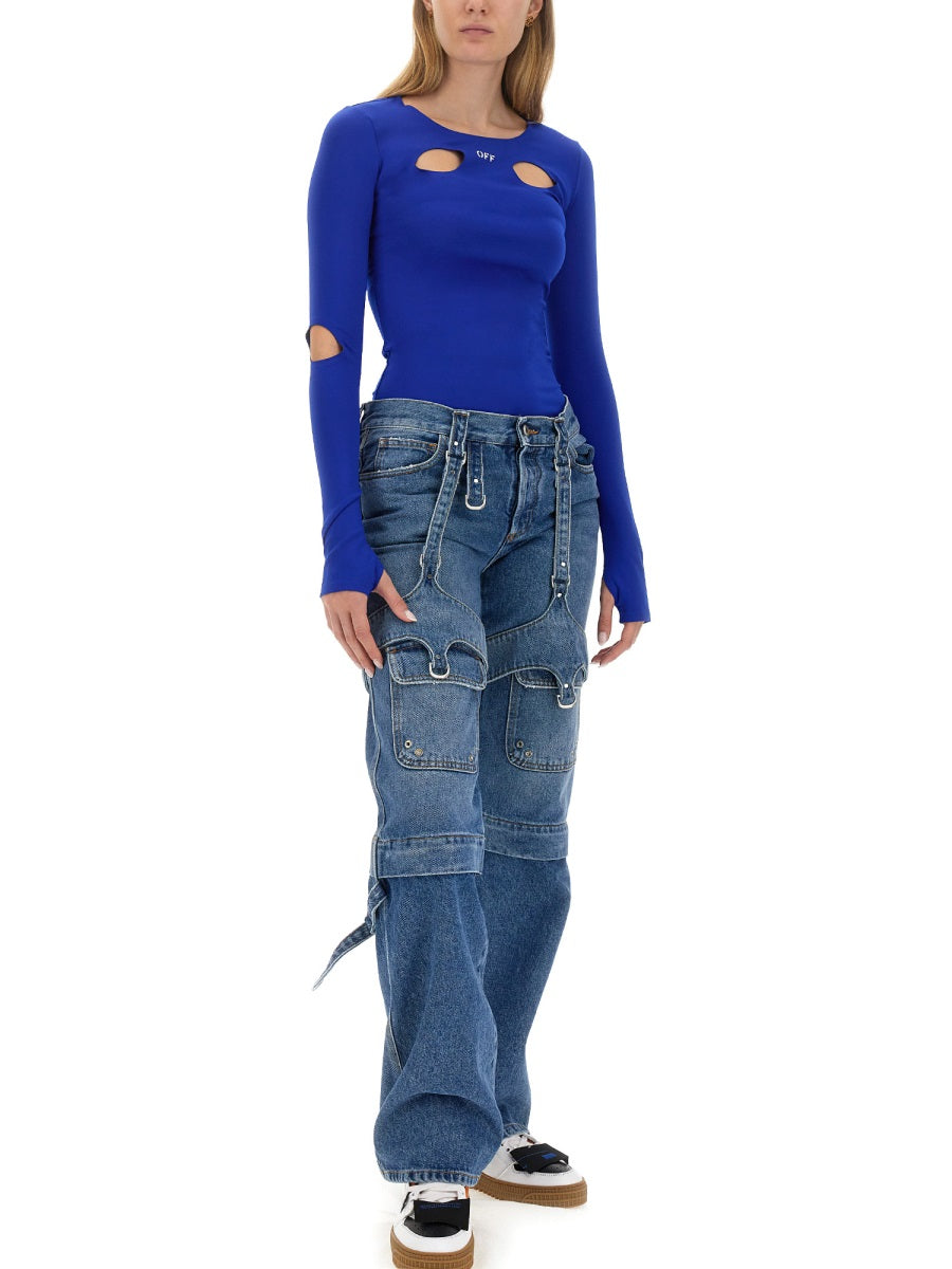 Off-White Women Cargo Jeans OFF-WHITE