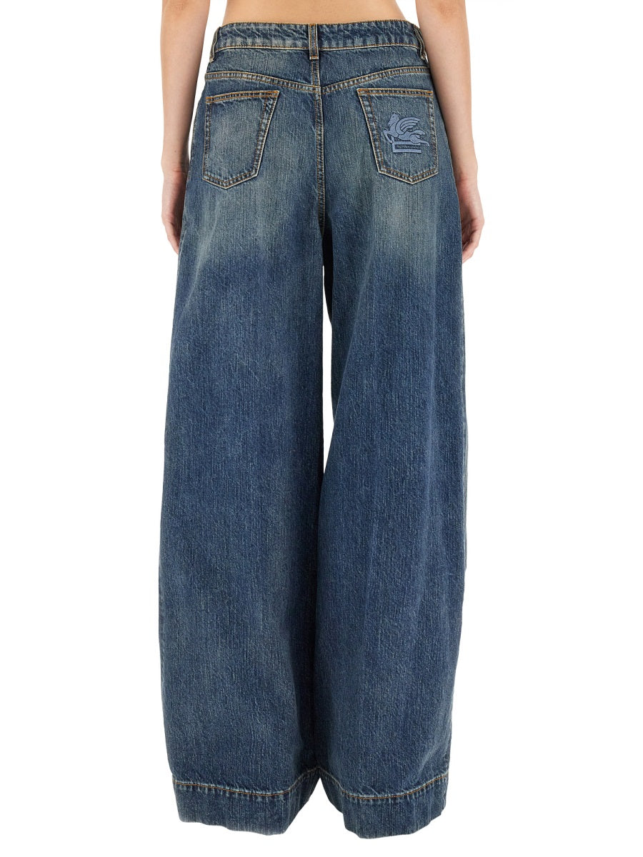Etro Women Jeans With Embroidered Pegasus ETRO
