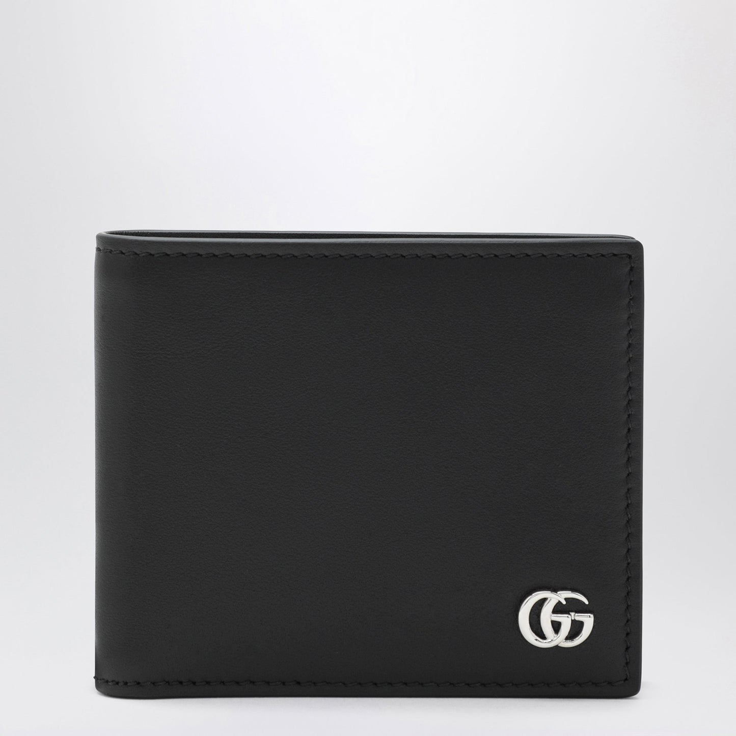 Gucci Black Gg Marmont Bi-Fold Wallet Men GUCCI