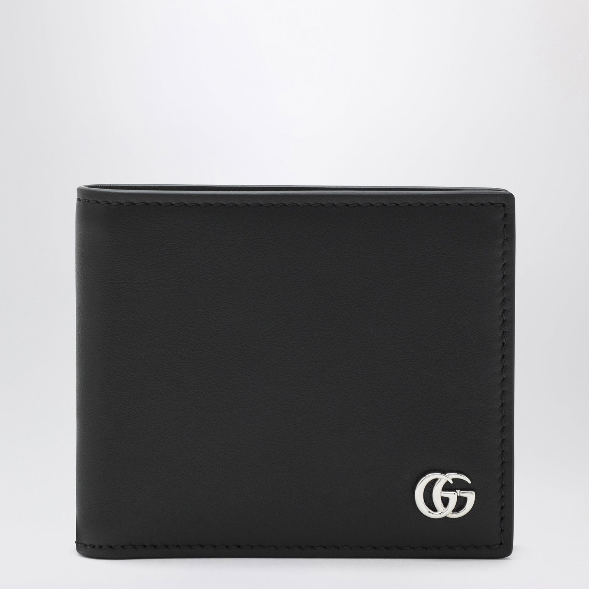 Gucci Black Gg Marmont Bi-Fold Wallet Men GUCCI