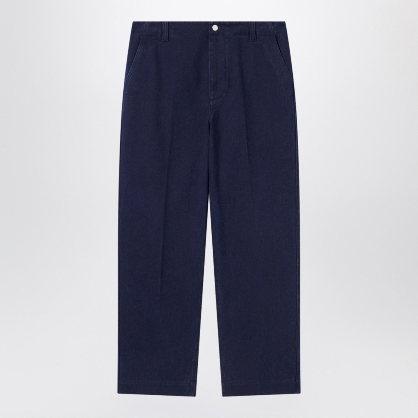Gucci Dark Blue Washed Denim Trousers Men GUCCI