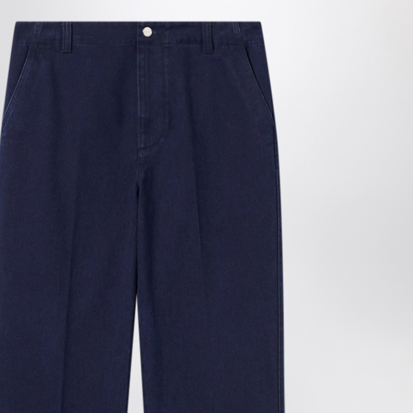 Gucci Dark Blue Washed Denim Trousers Men GUCCI
