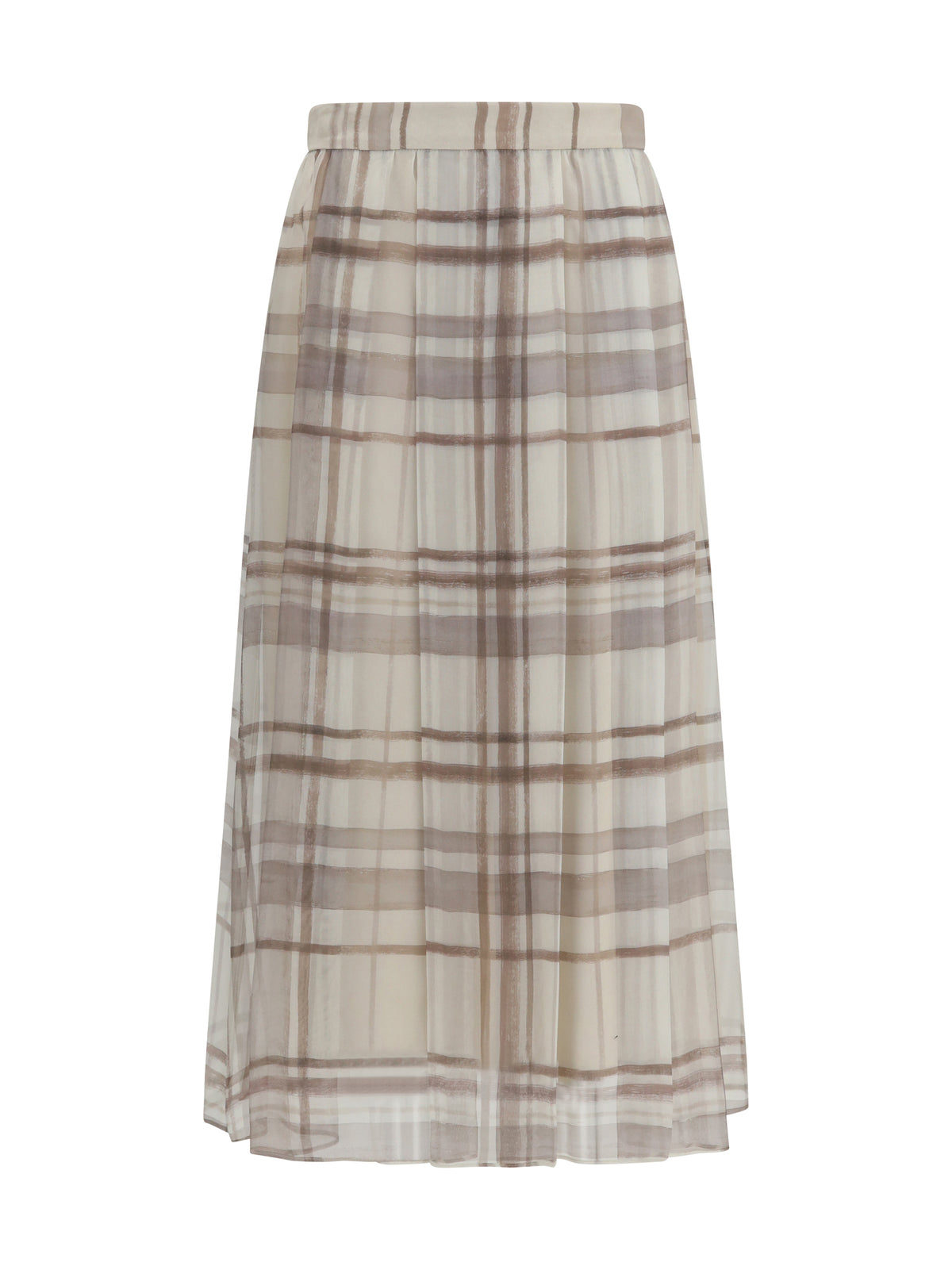 Brunello Cucinelli Women Silk Midi Skirt BRUNELLO CUCINELLI