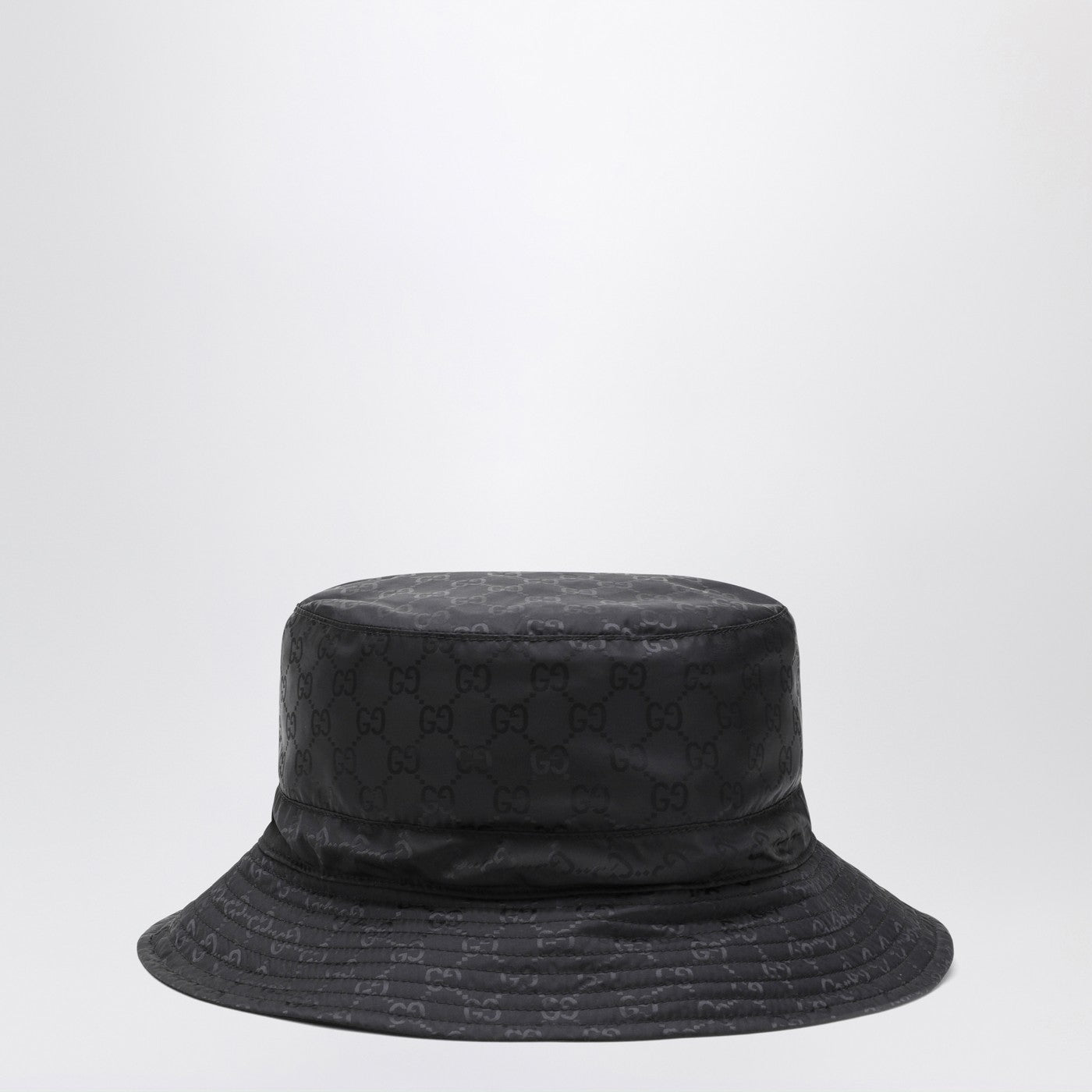 Gucci Reversible Black Nylon Gg Hat Women GUCCI