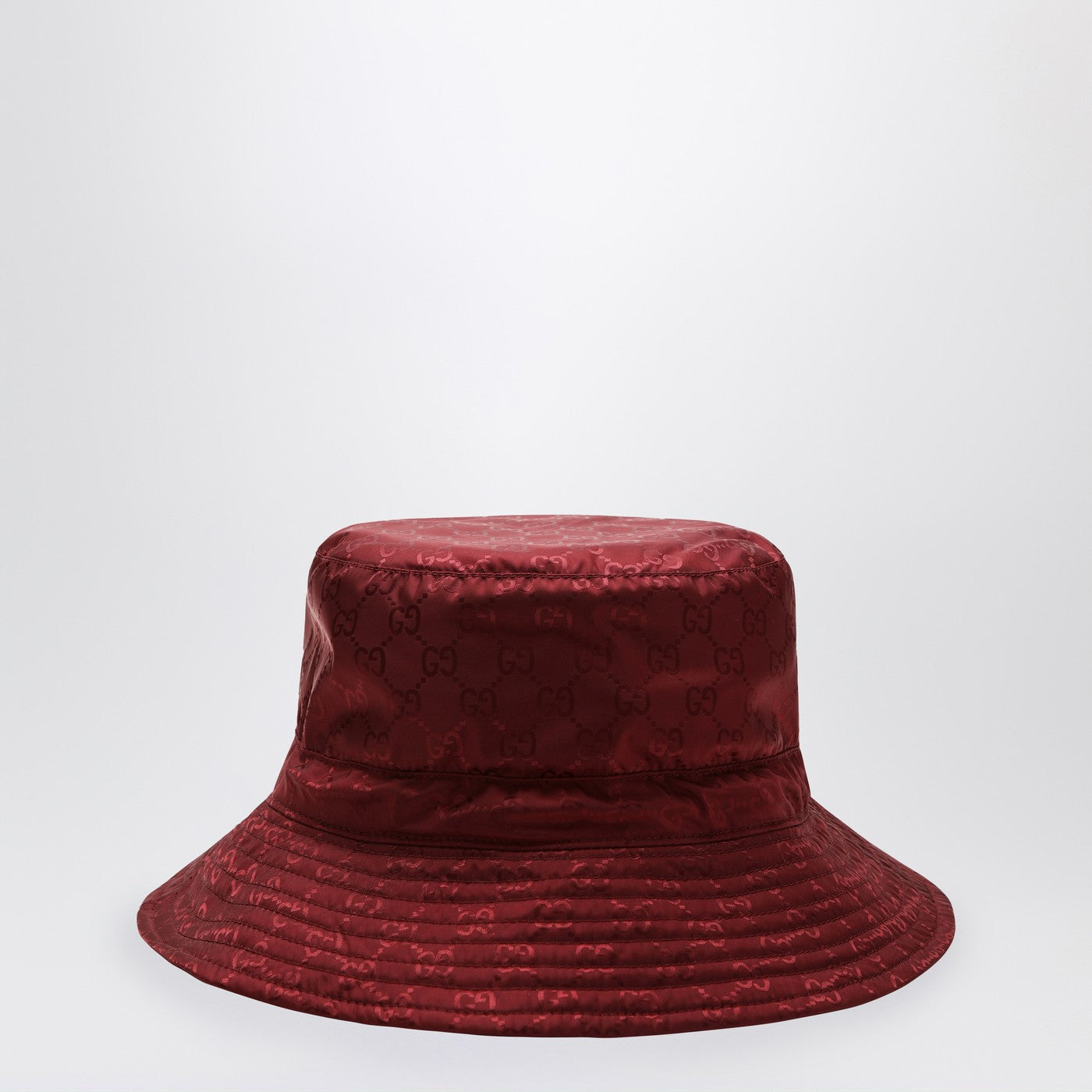 Gucci Reversible Burgundy Nylon Gg Hat Women GUCCI