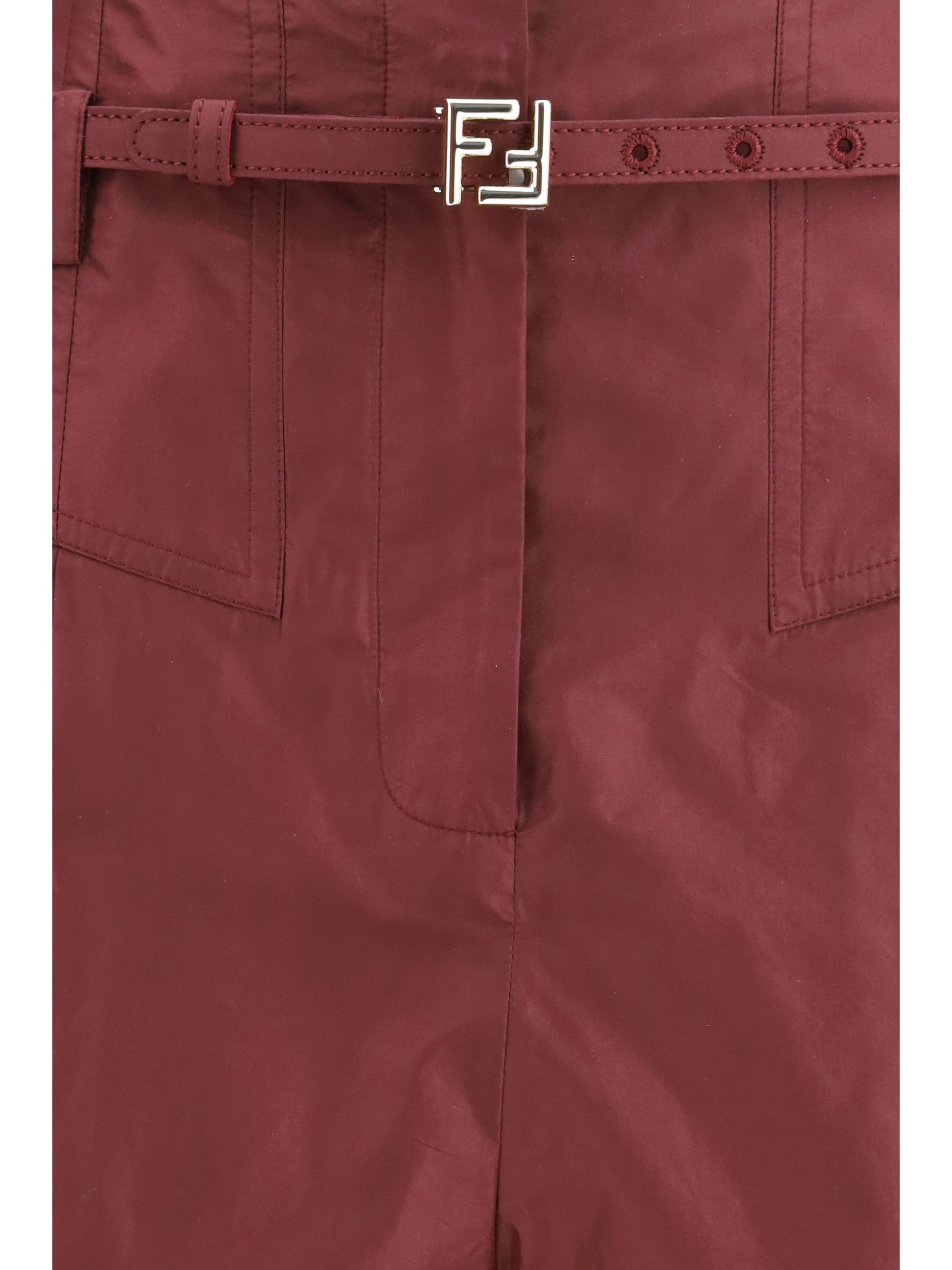 Fendi Women Taffeta Silk Pants FENDI
