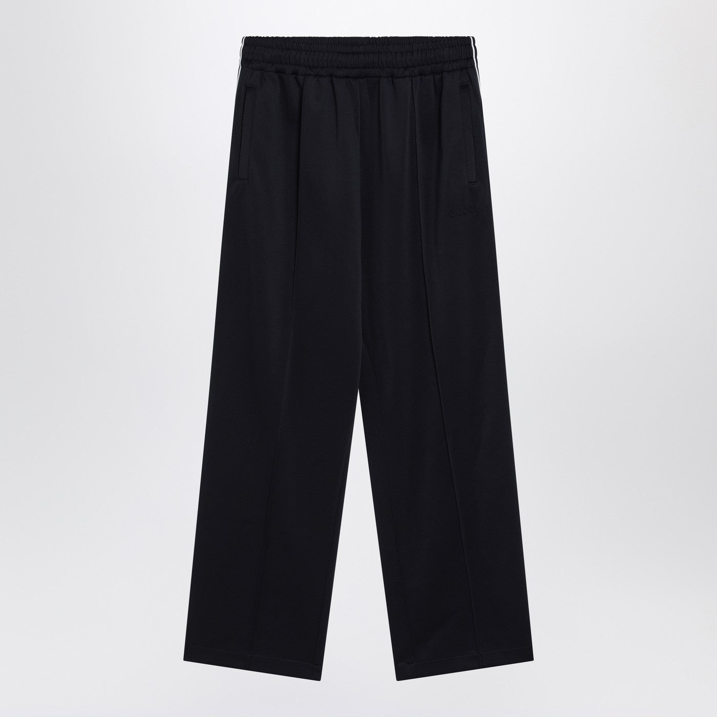 Gucci Navy Blue Pants In Technical Jersey Men GUCCI
