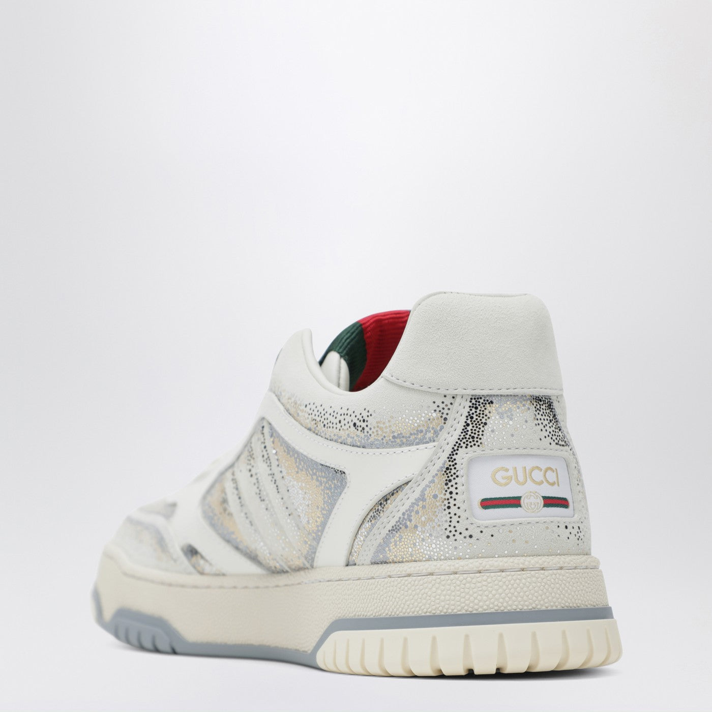 Gucci Gucci Re-Web Glitter White/Grey Gradient Sneakers Women GUCCI