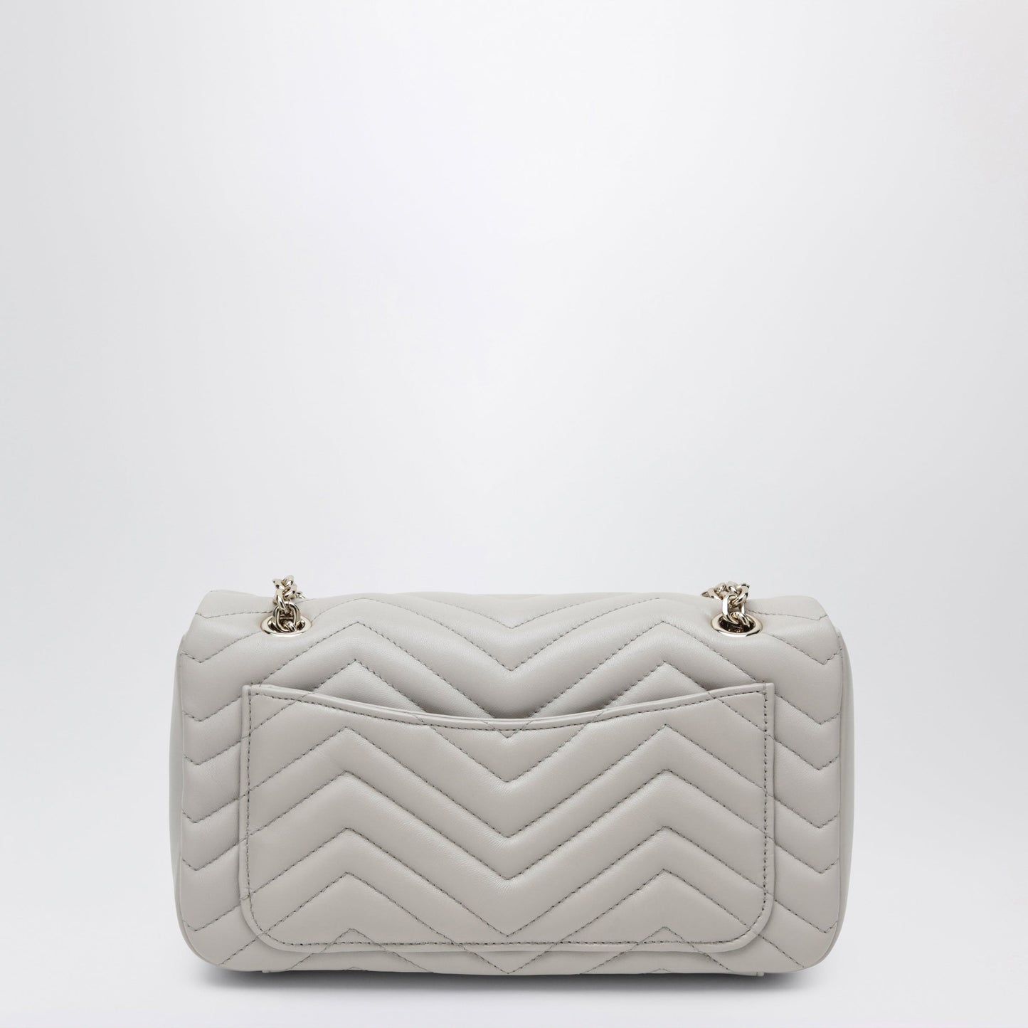 Gucci Gg Marmont Medium Light Grey Shoulder Bag Women GUCCI