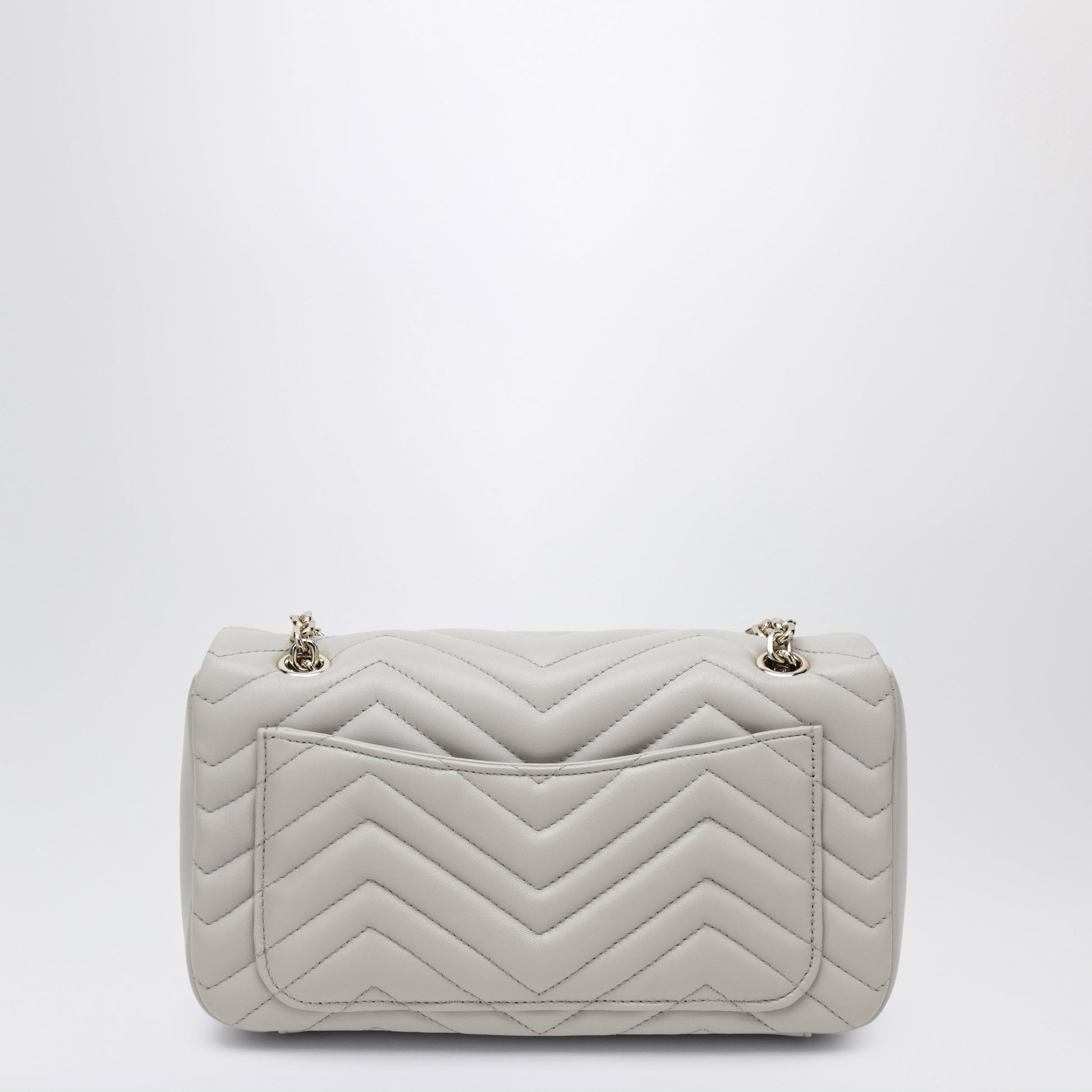 Gucci Gg Marmont Medium Light Grey Shoulder Bag Women GUCCI
