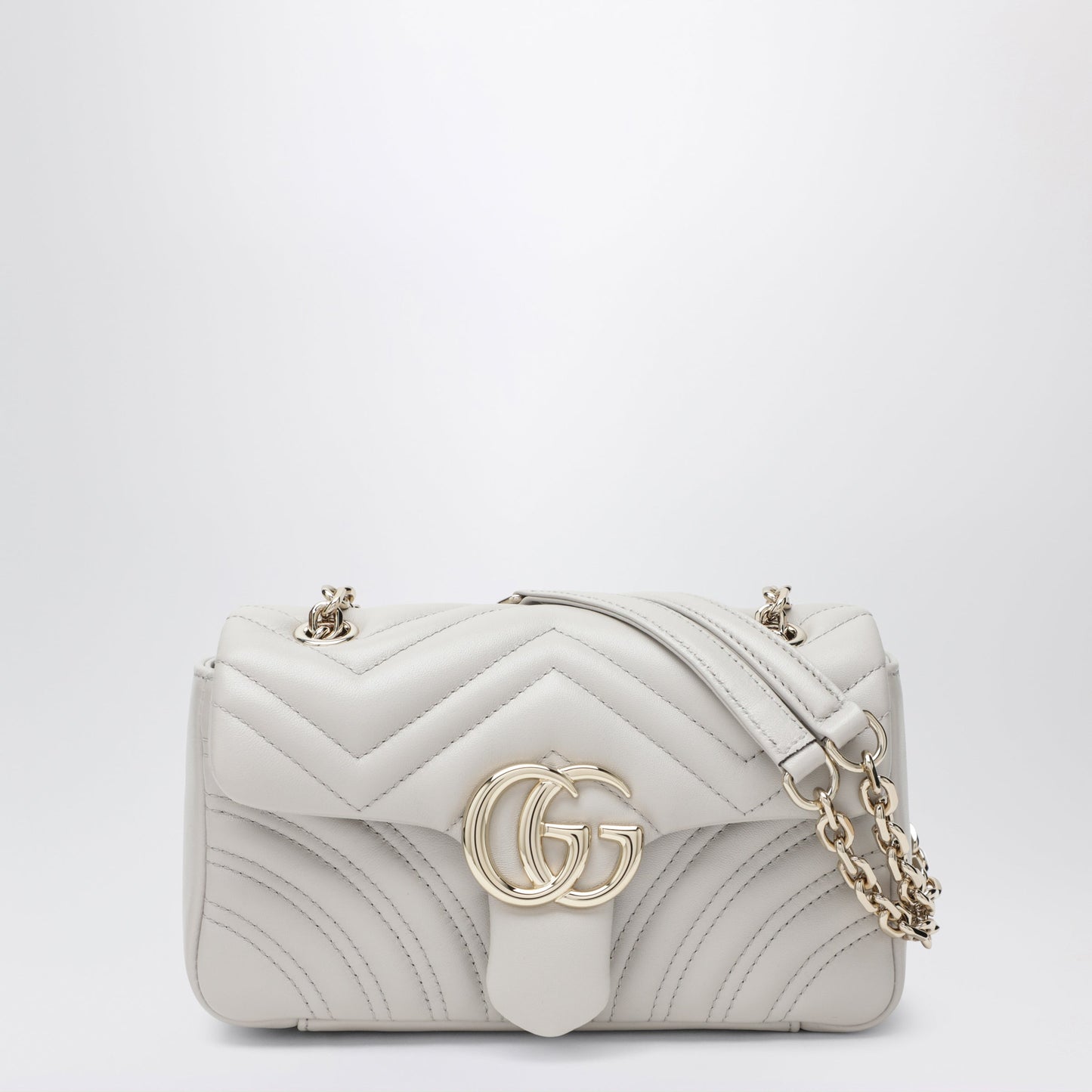 Gucci Small White Gg Marmont Shoulder Bag Women GUCCI