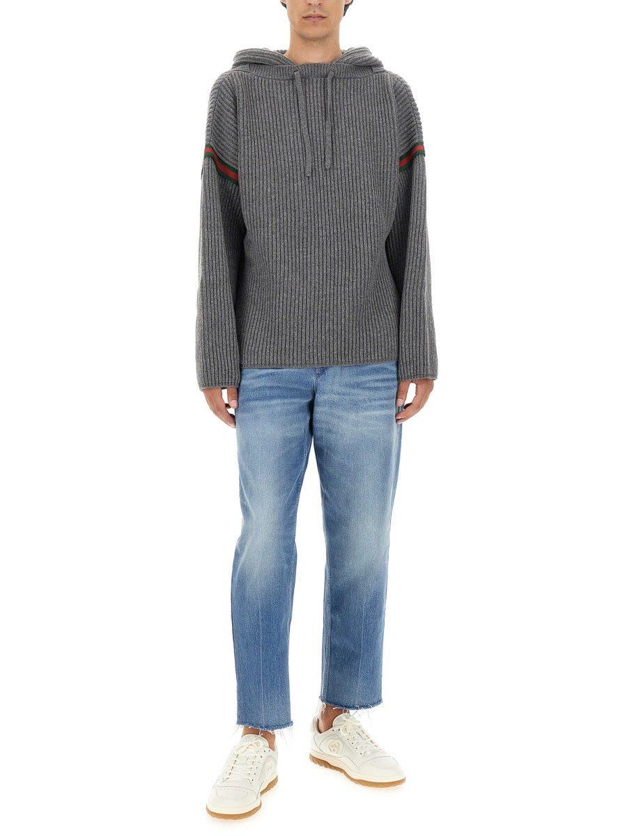 Gucci Men Cashmere And Wool Sweater GUCCI