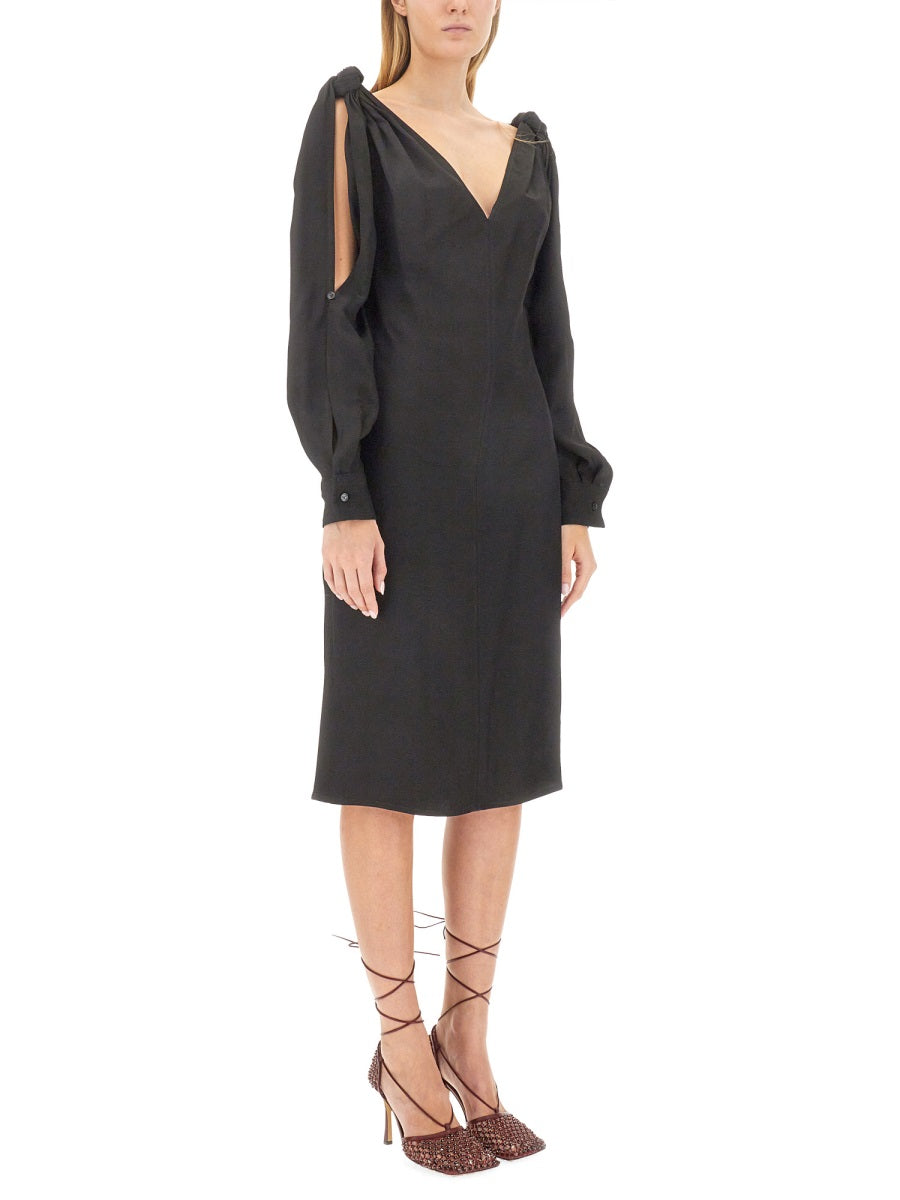 Bottega Veneta Women Viscose Midi Dress BOTTEGA VENETA
