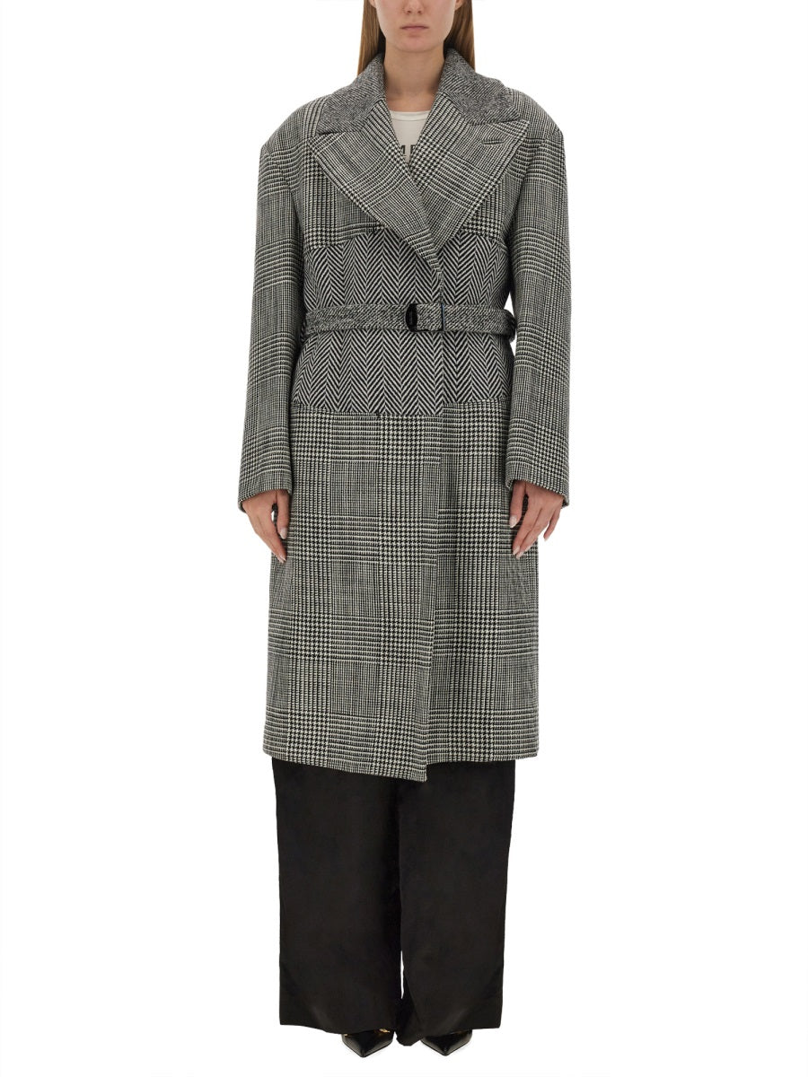Tom Ford Women Wool Patchwork Coat TOM FORD