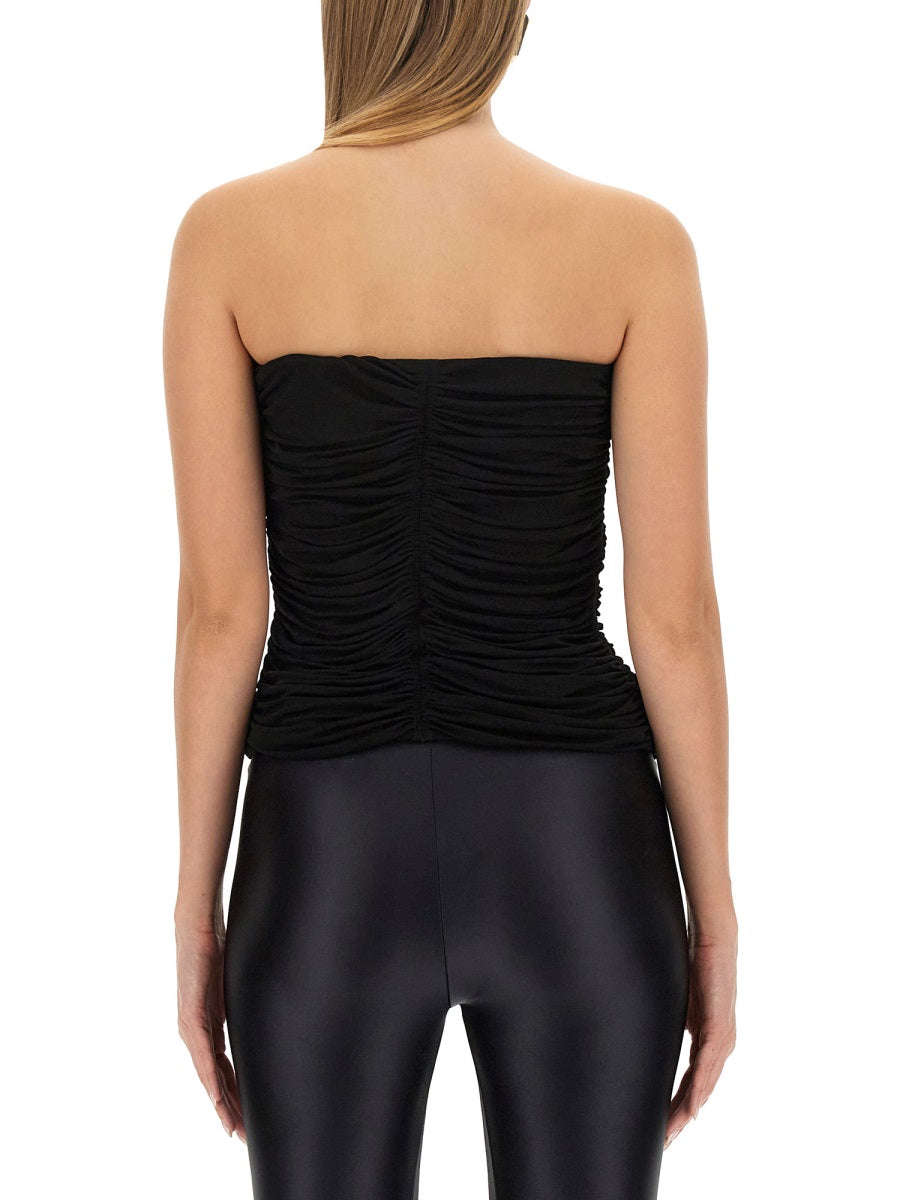 Saint Laurent Women Crepe Jersey Bustier SAINT LAURENT