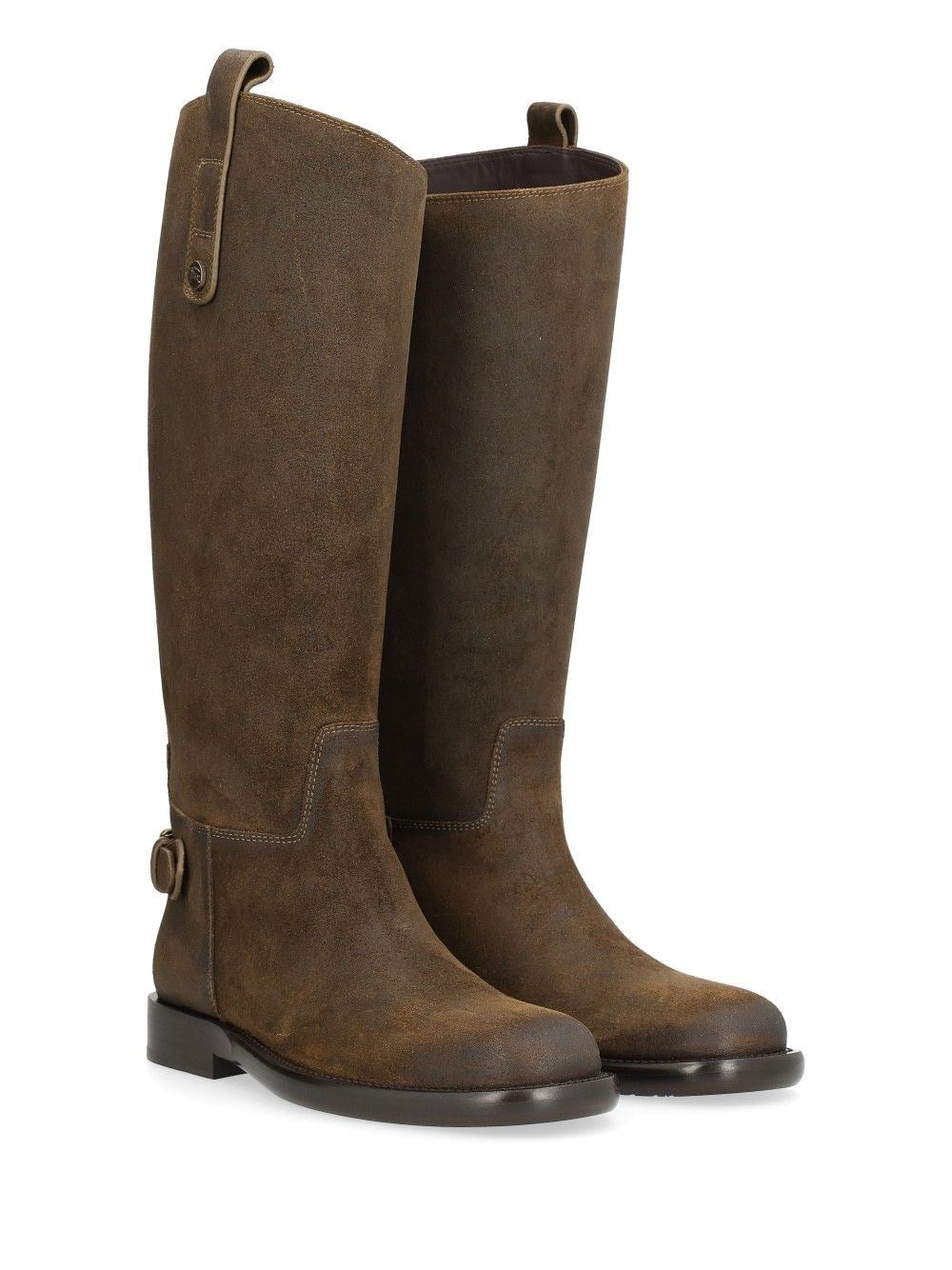 Burberry Women Cavalier Suede Boots BURBERRY