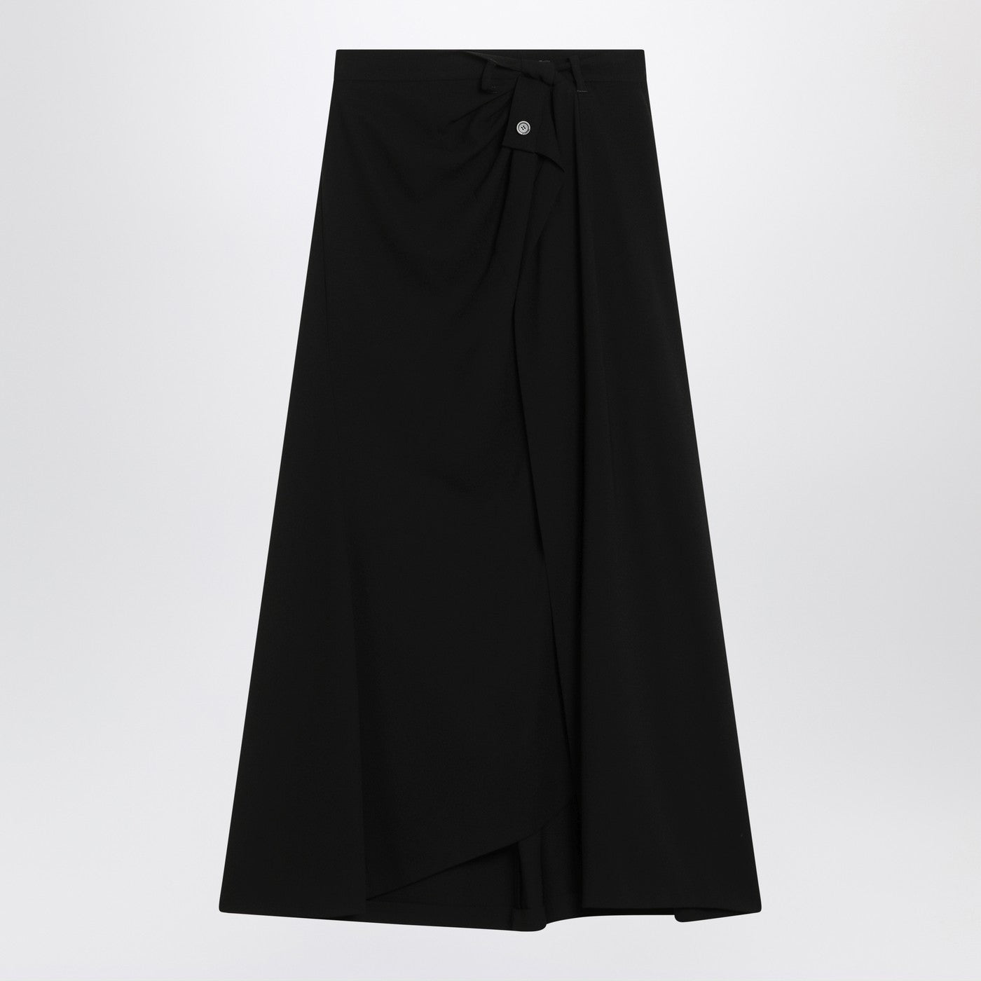 Balenciaga Draped Black Skirt In Crãªpe Women BALENCIAGA