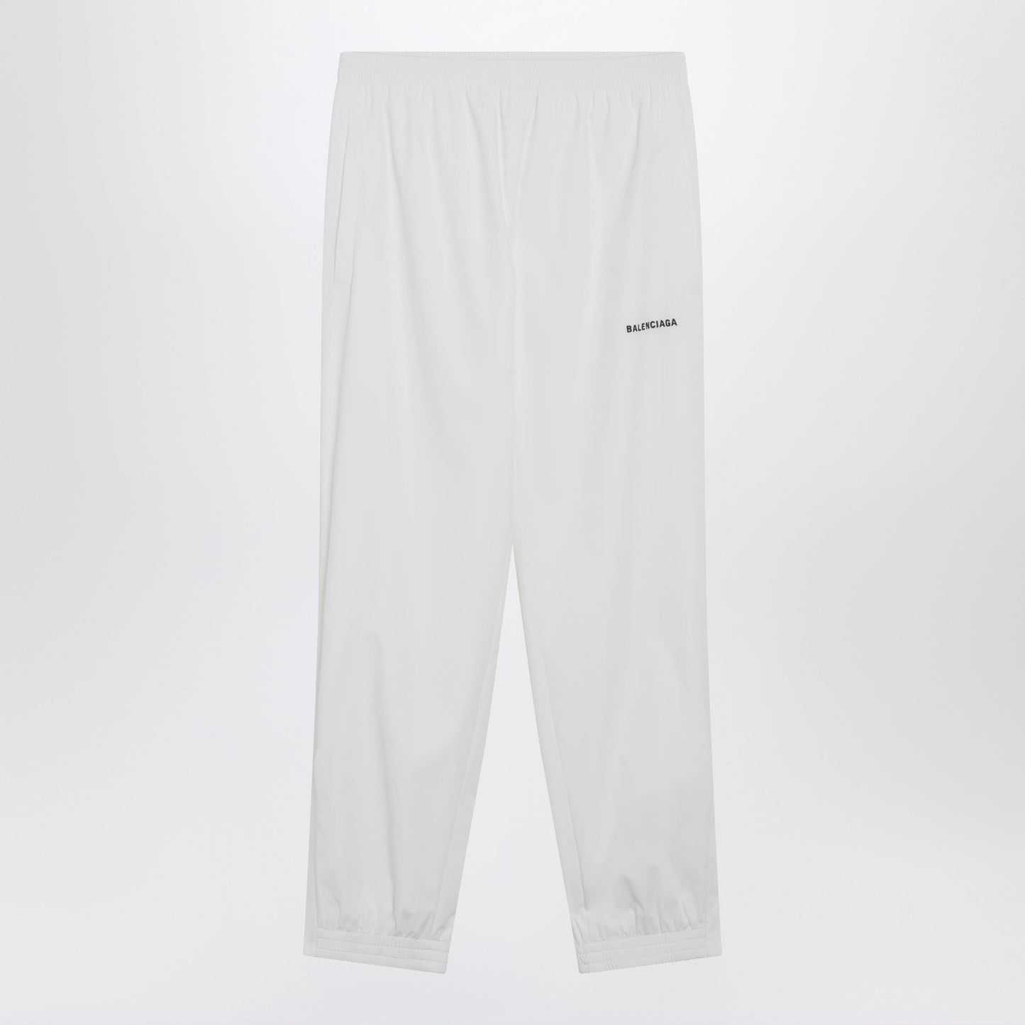 Balenciaga Logo Jogging Pants In White Polyester Women BALENCIAGA