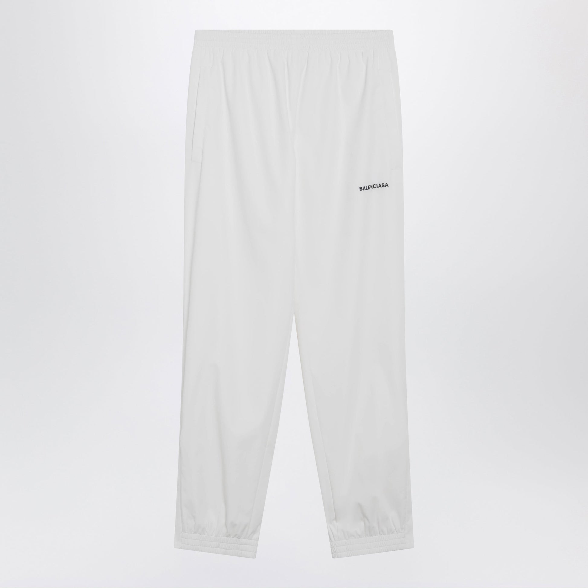 Balenciaga Logo Jogging Pants In White Polyester Women BALENCIAGA
